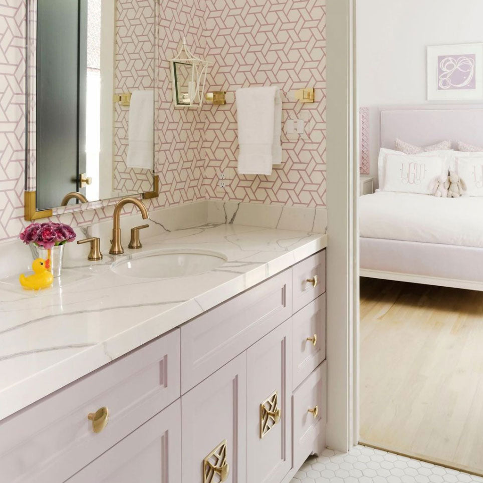 Choose Unique Bathroom Hardware Mix Finish & Gemstone Colors Modern