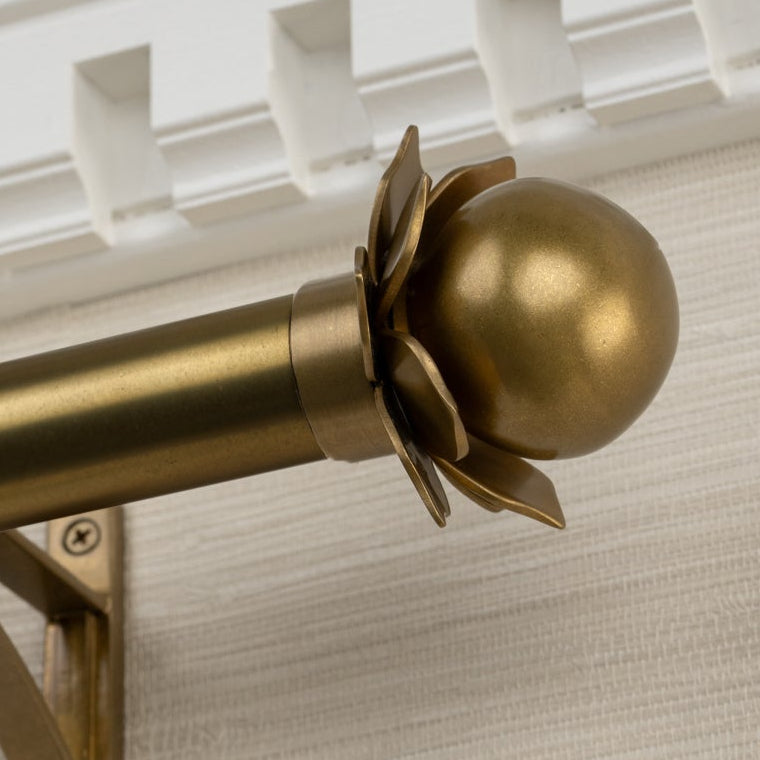 Burnished Brass Drapery Hardware