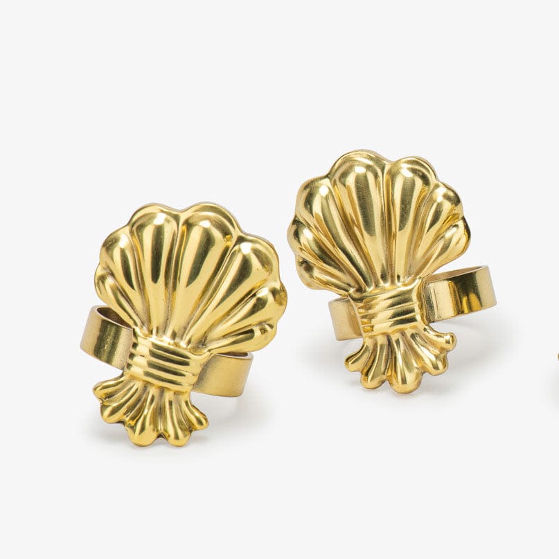 Coque Napkin Rings - Unlacquered Brass
