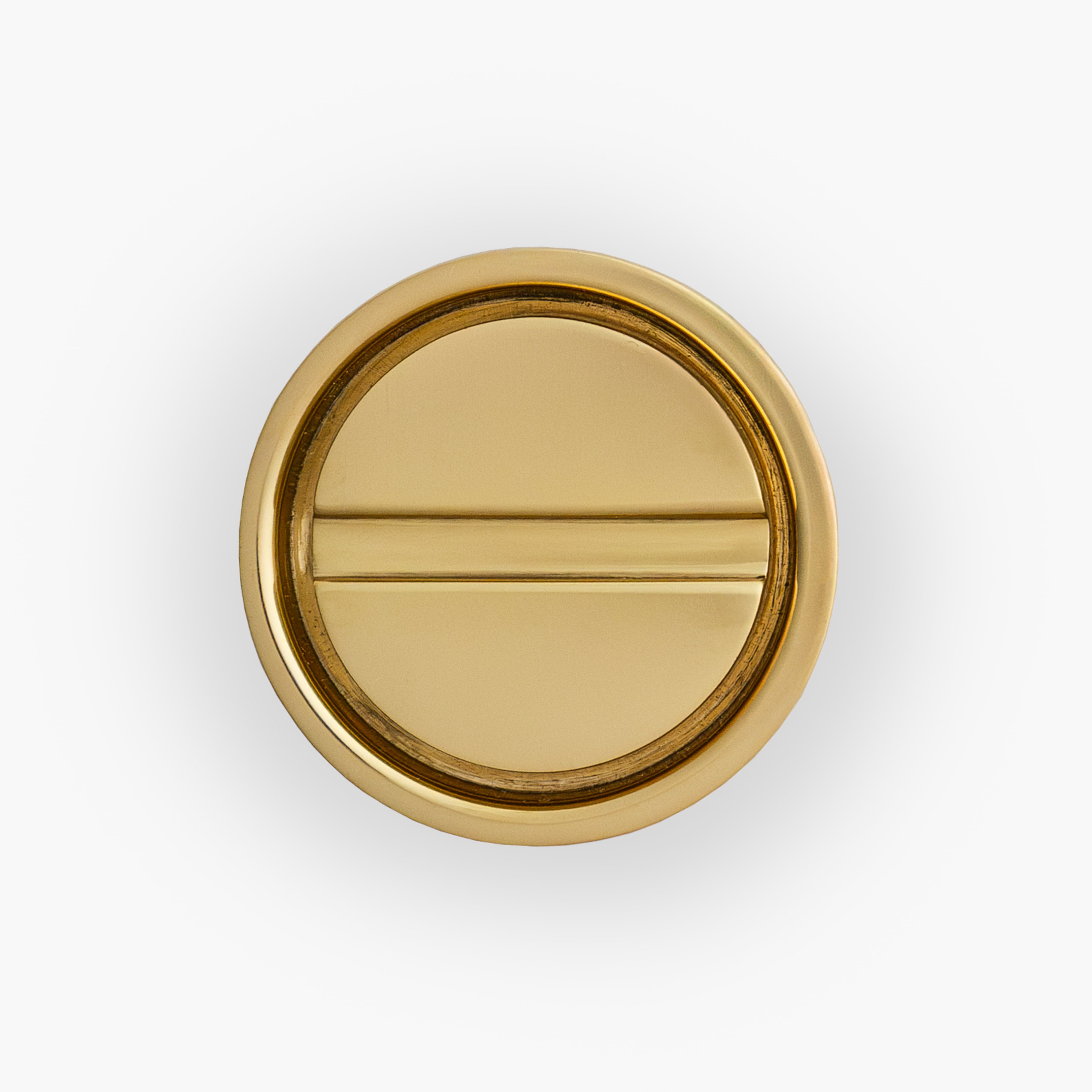 Archimede 1.25" Solid Brass Knob - Polished Brass