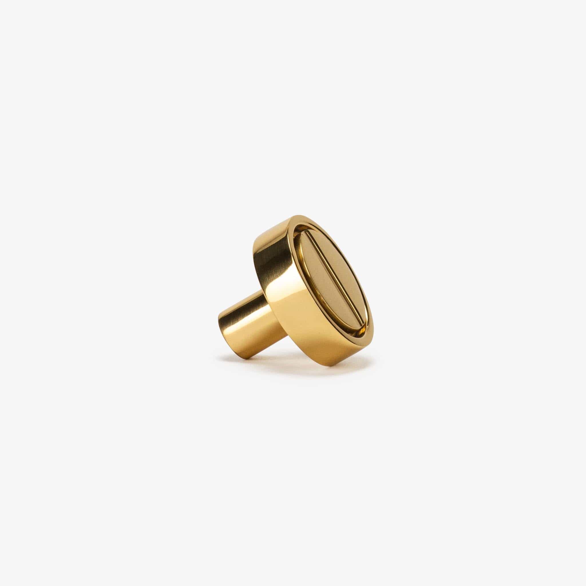 Archimede 1.25" Solid Brass Knob - Polished Brass