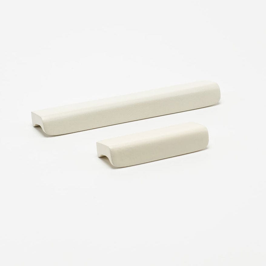Otto Waterfall Pull (6" c-c) - Powder Coated Cream