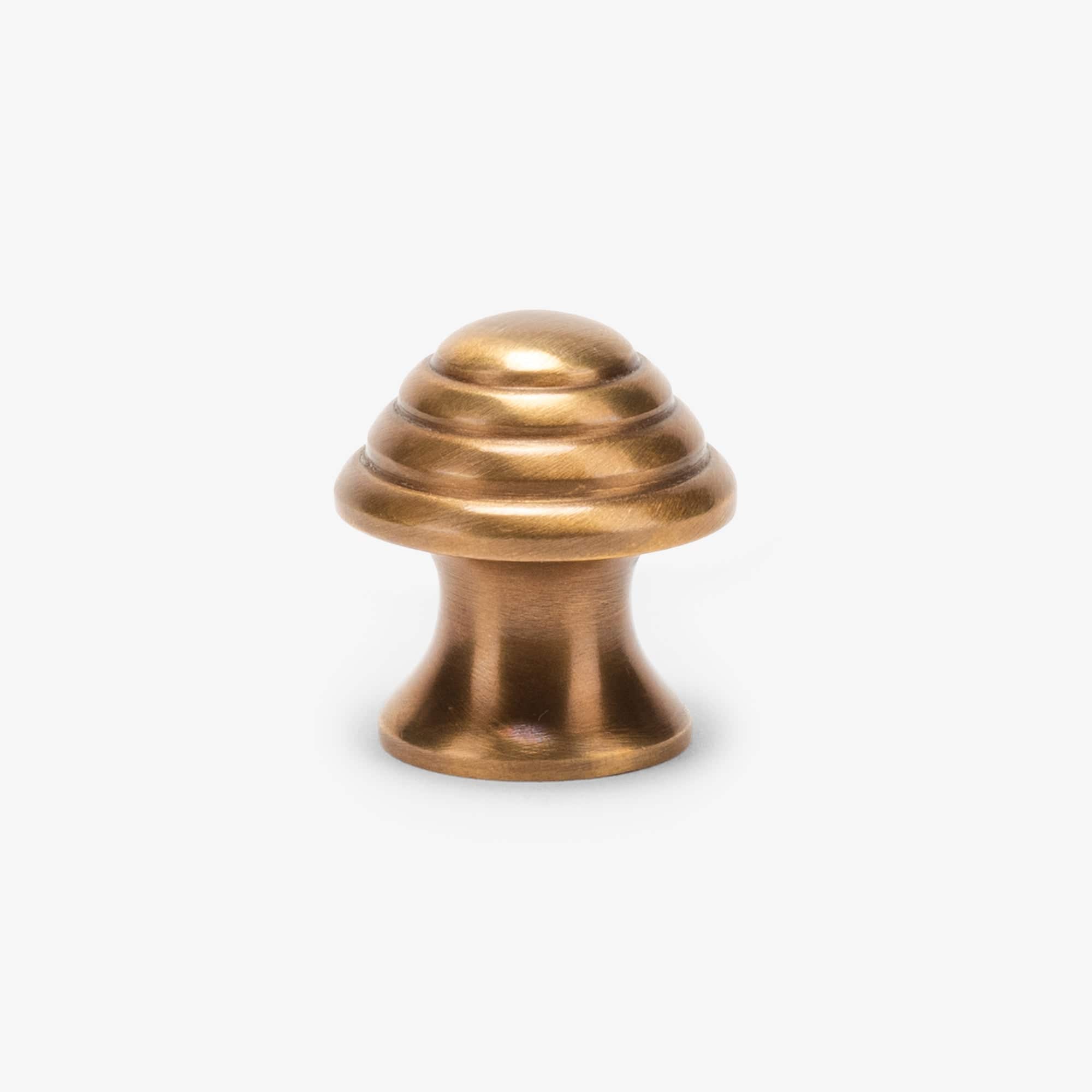 Florence 1" Solid Brass Knob - Burnished Brass