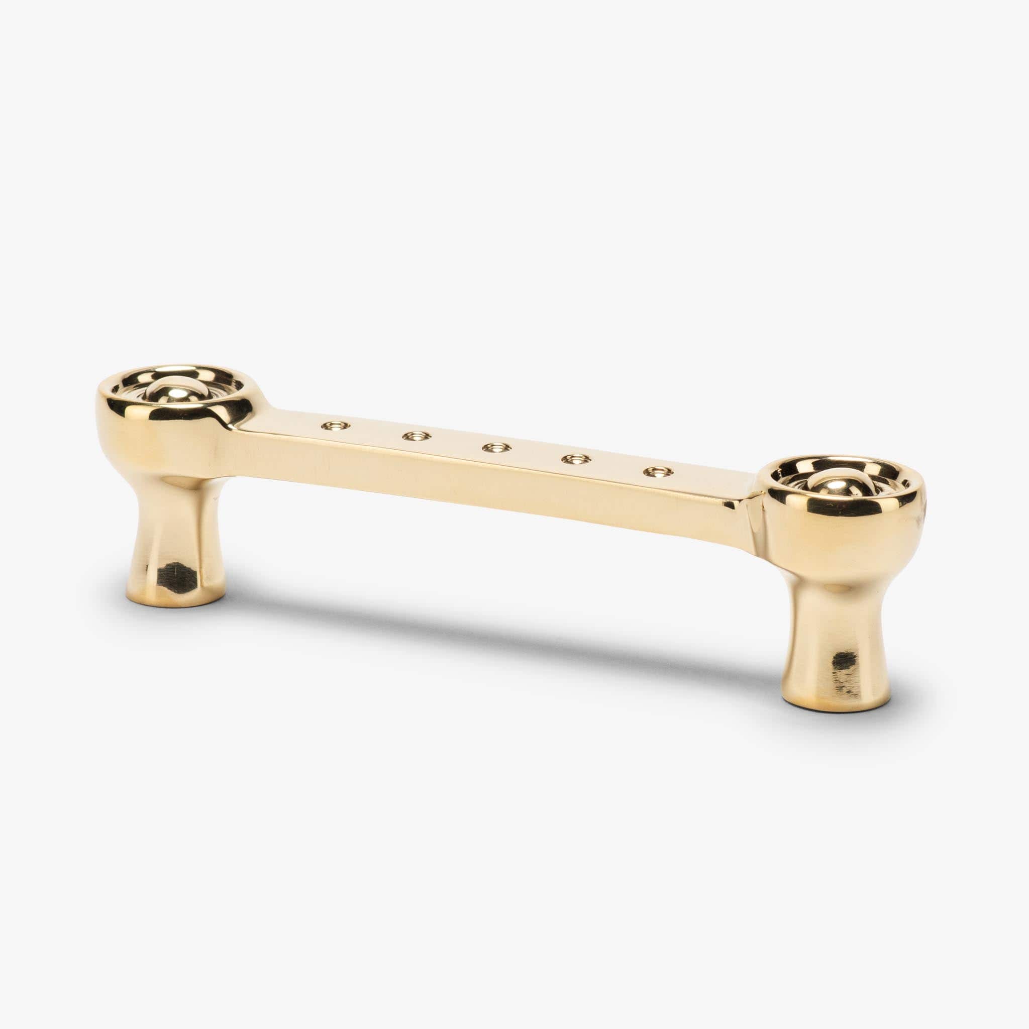 Amelia Pull (4" c-c) - Unlacquered Brass