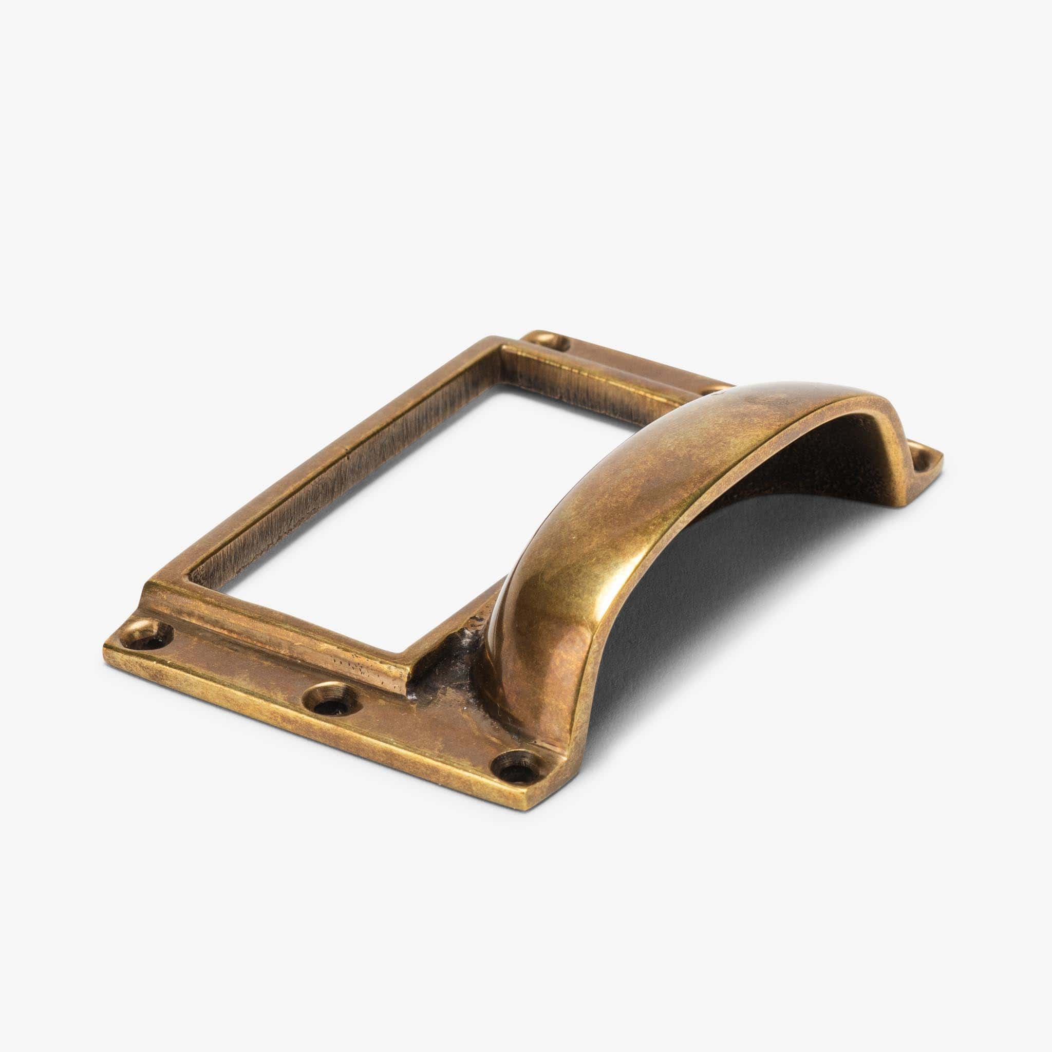 Monterey 3" Bin Pull - Burnished Brass