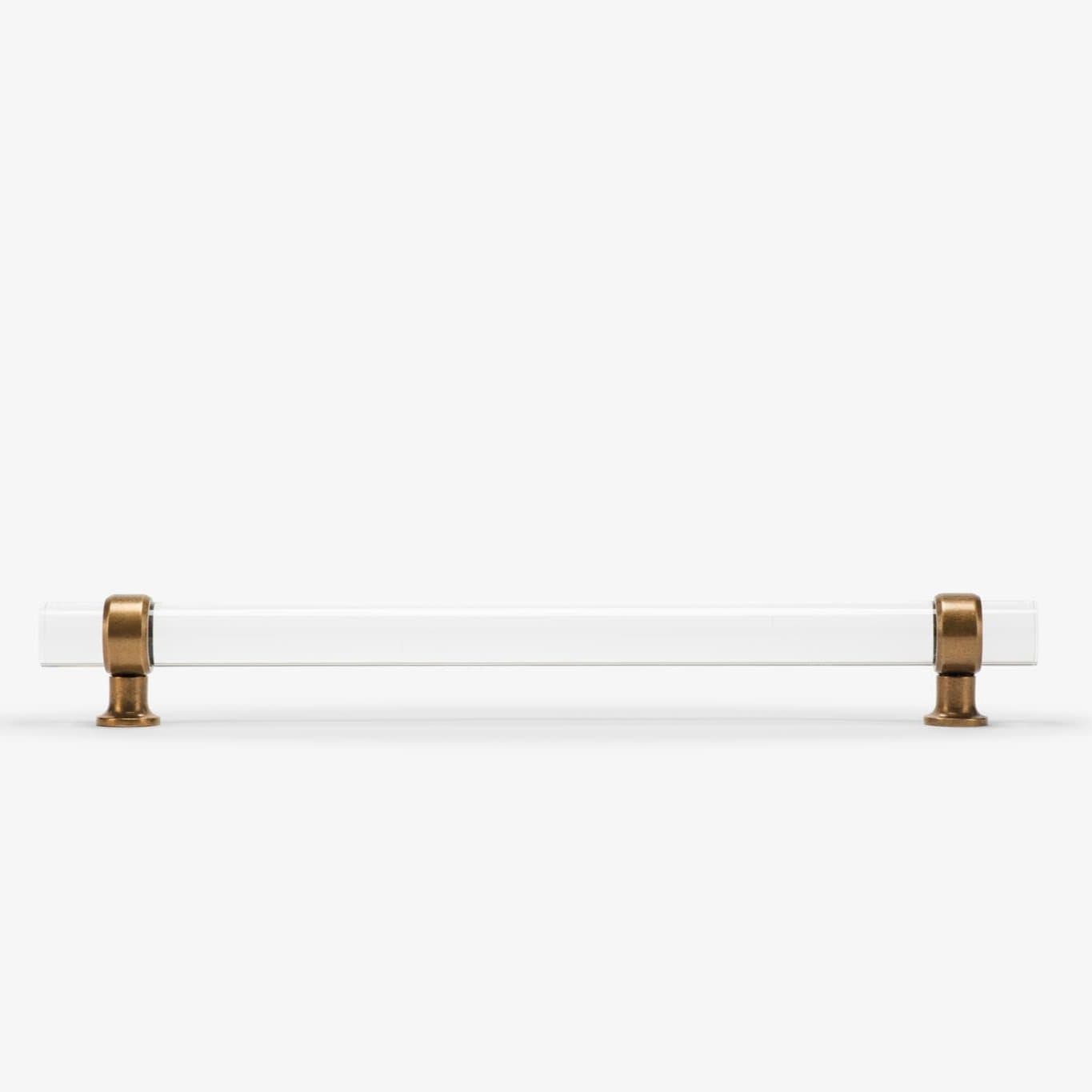 Glasgow Lucite Bar Pull - Burnished Brass