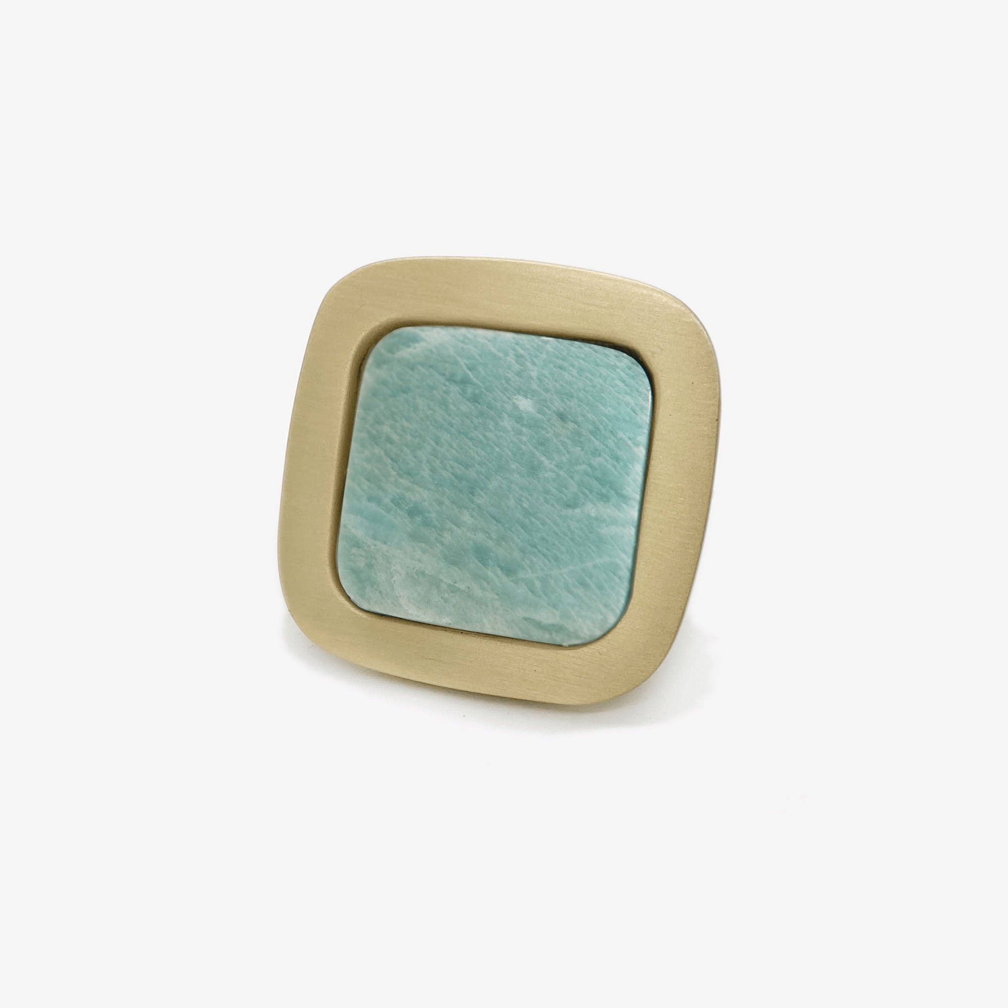 Benson Custom Knob - Satin Brass Matte