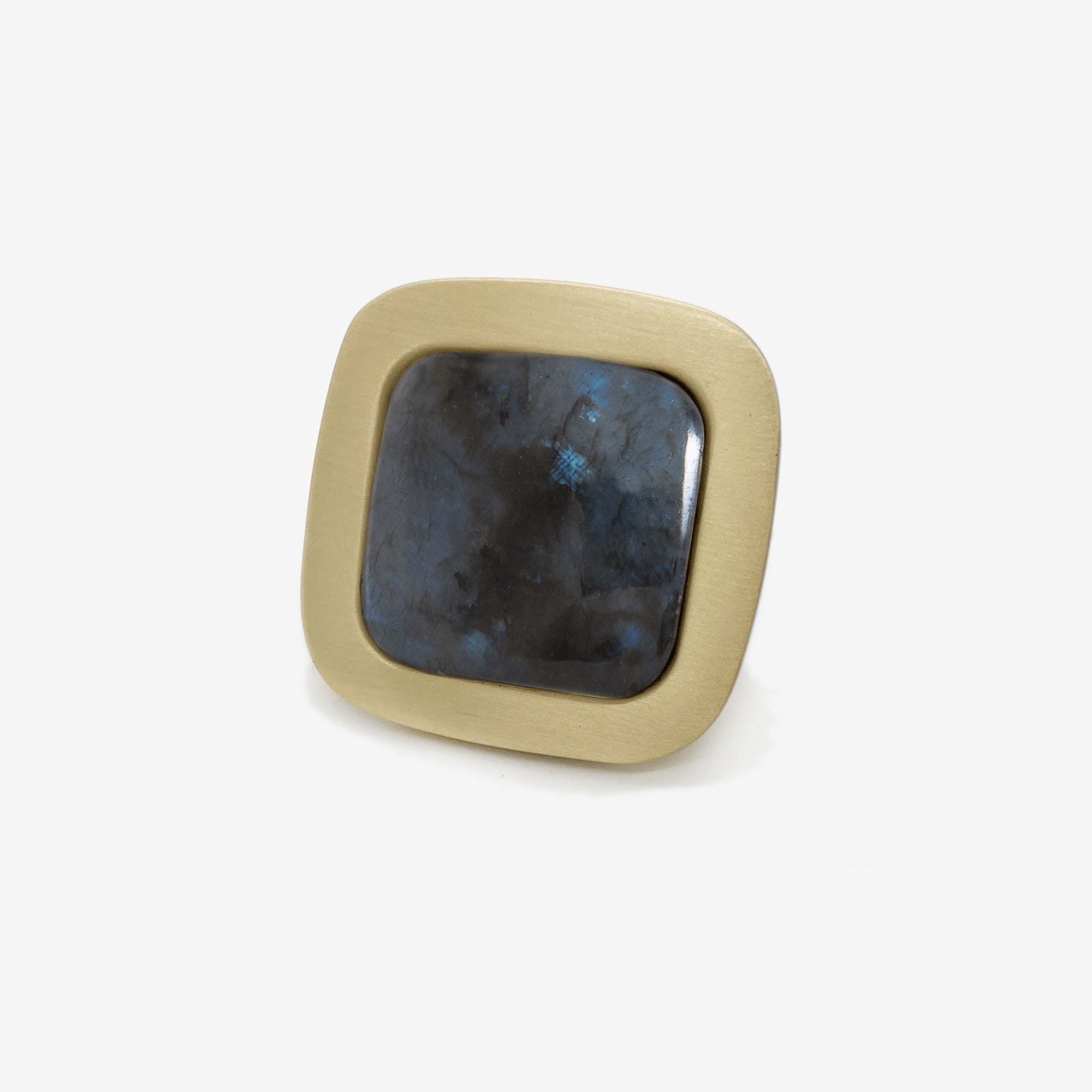 Benson Custom Knob - Satin Brass Matte