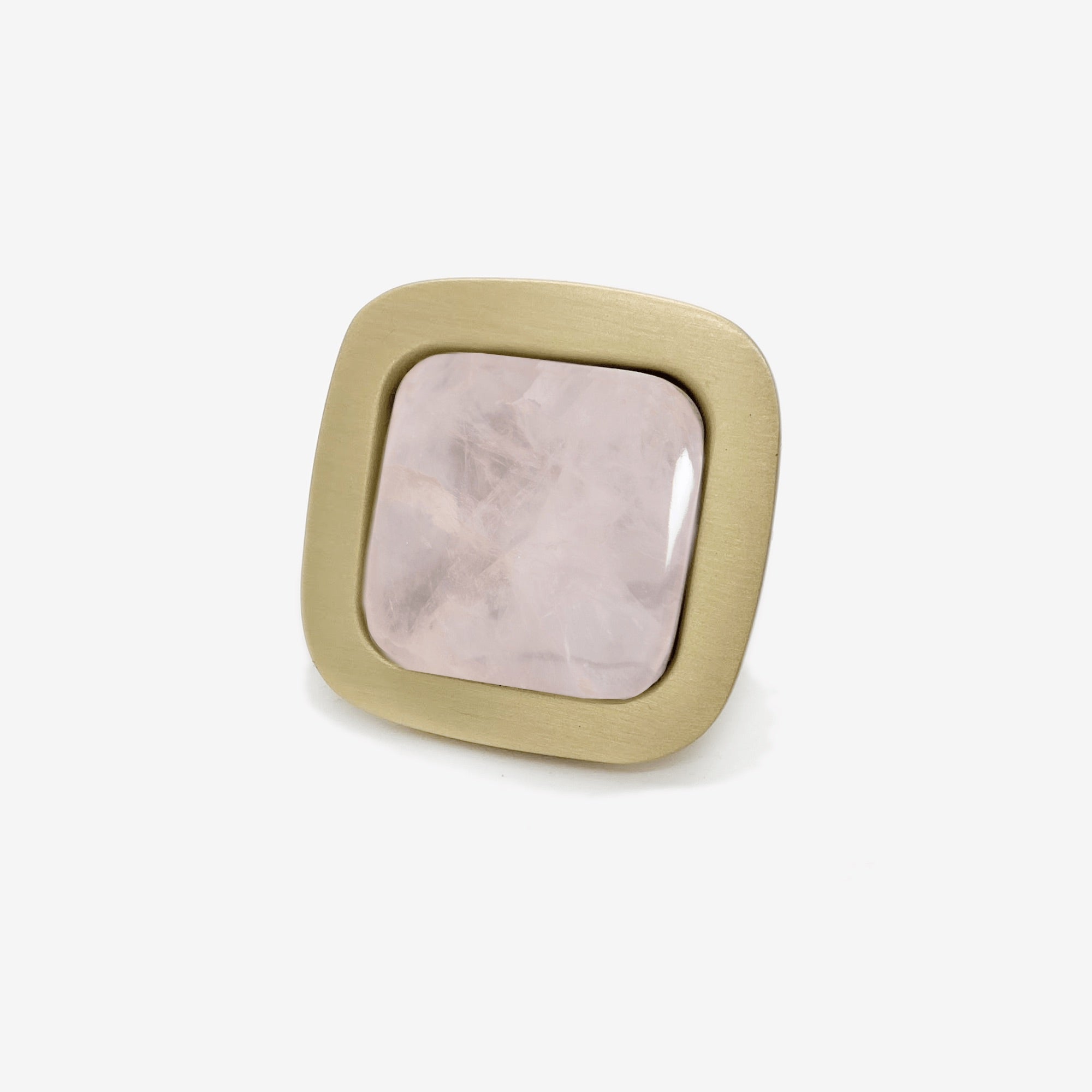 Benson Custom Knob - Satin Brass Matte