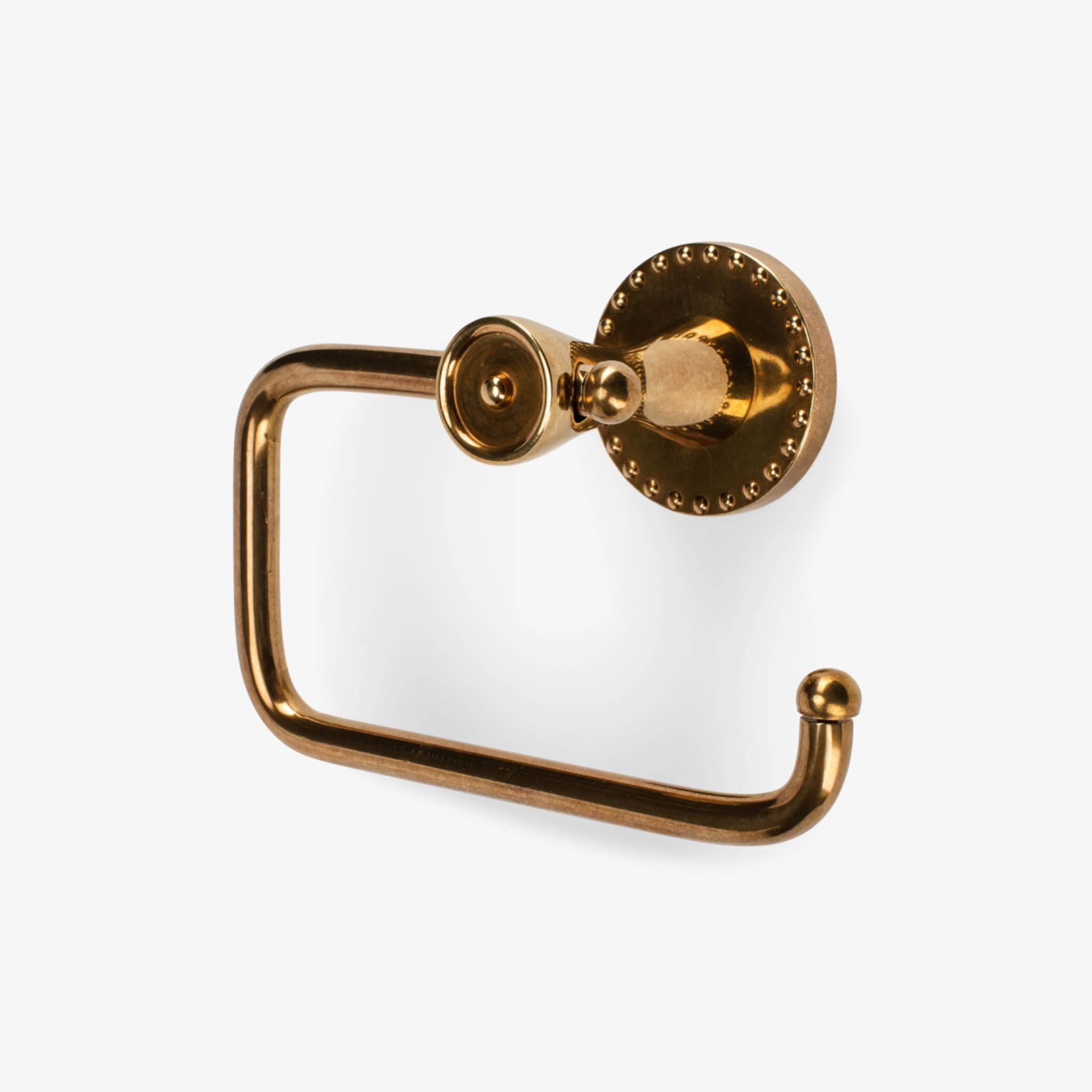 Amelia Brass Swing Arm Toilet Paper Holder - Burnished Brass