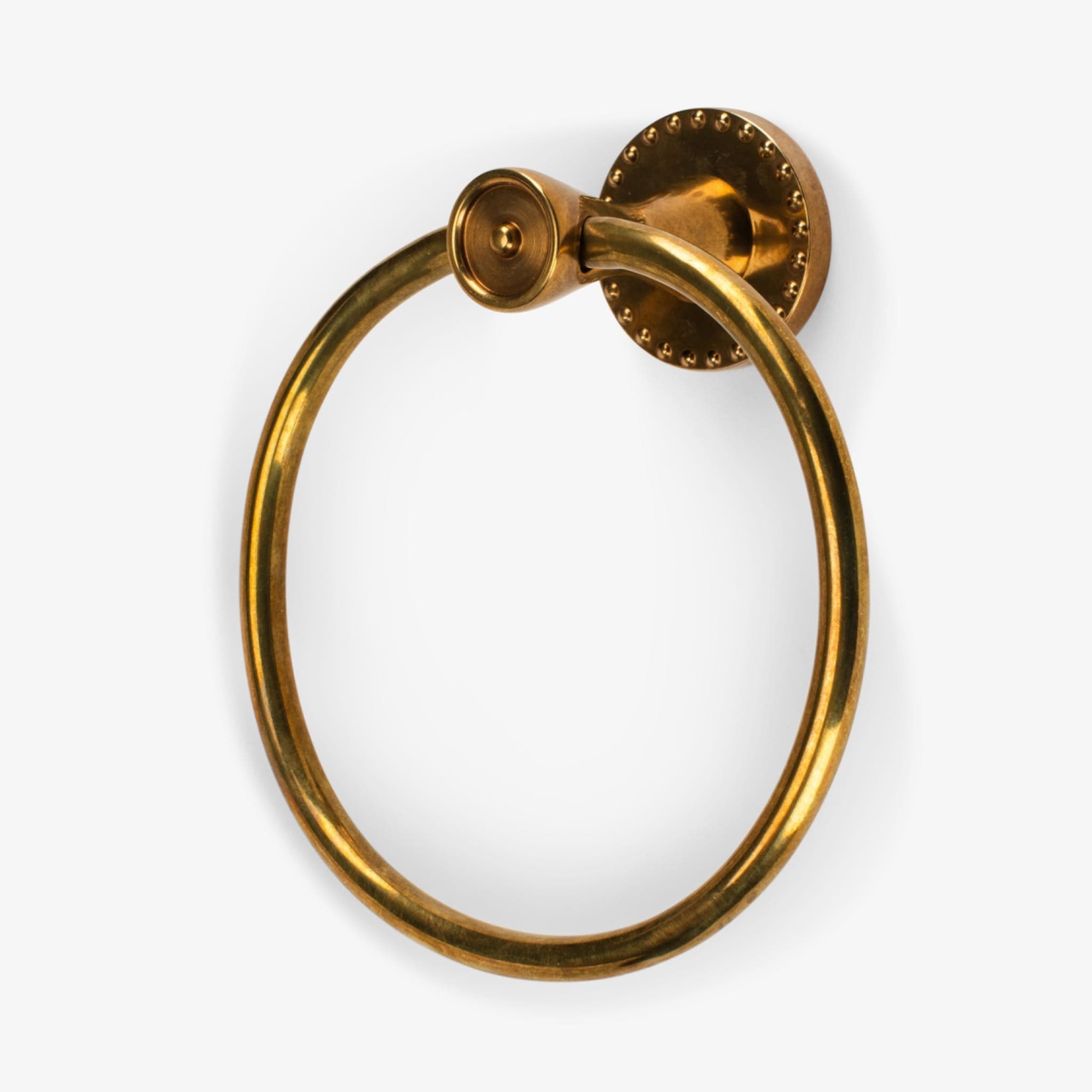 Amelia 7" Brass Towel Ring - Burnished Brass