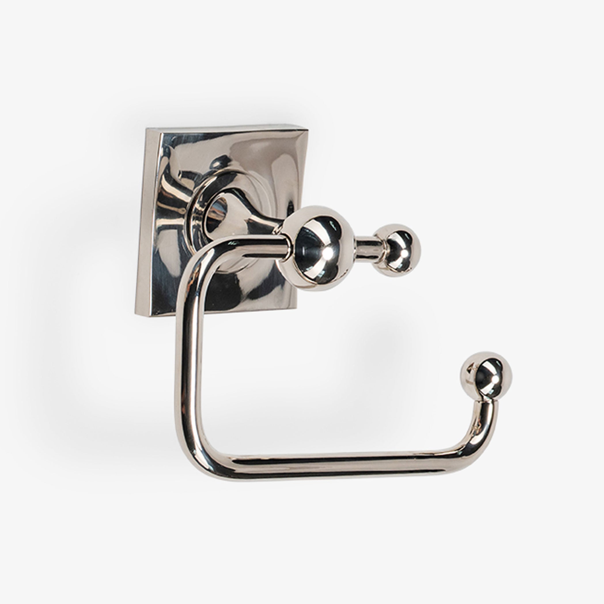 Maddison Brass Swing Arm Toilet Paper Holder - Polished Nickel