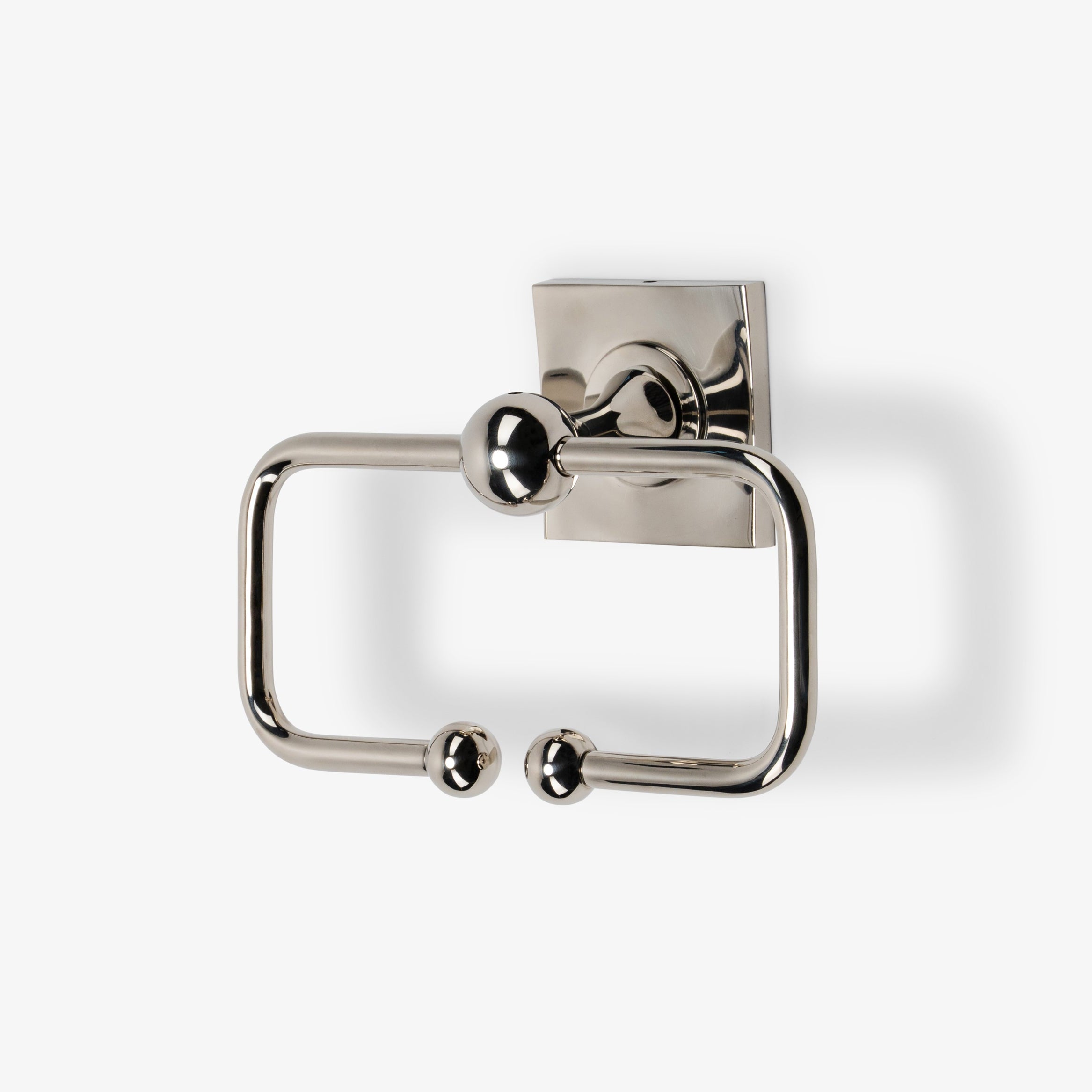 Maddison Brass Double Arm Toilet Paper Holder - Polished Nickel