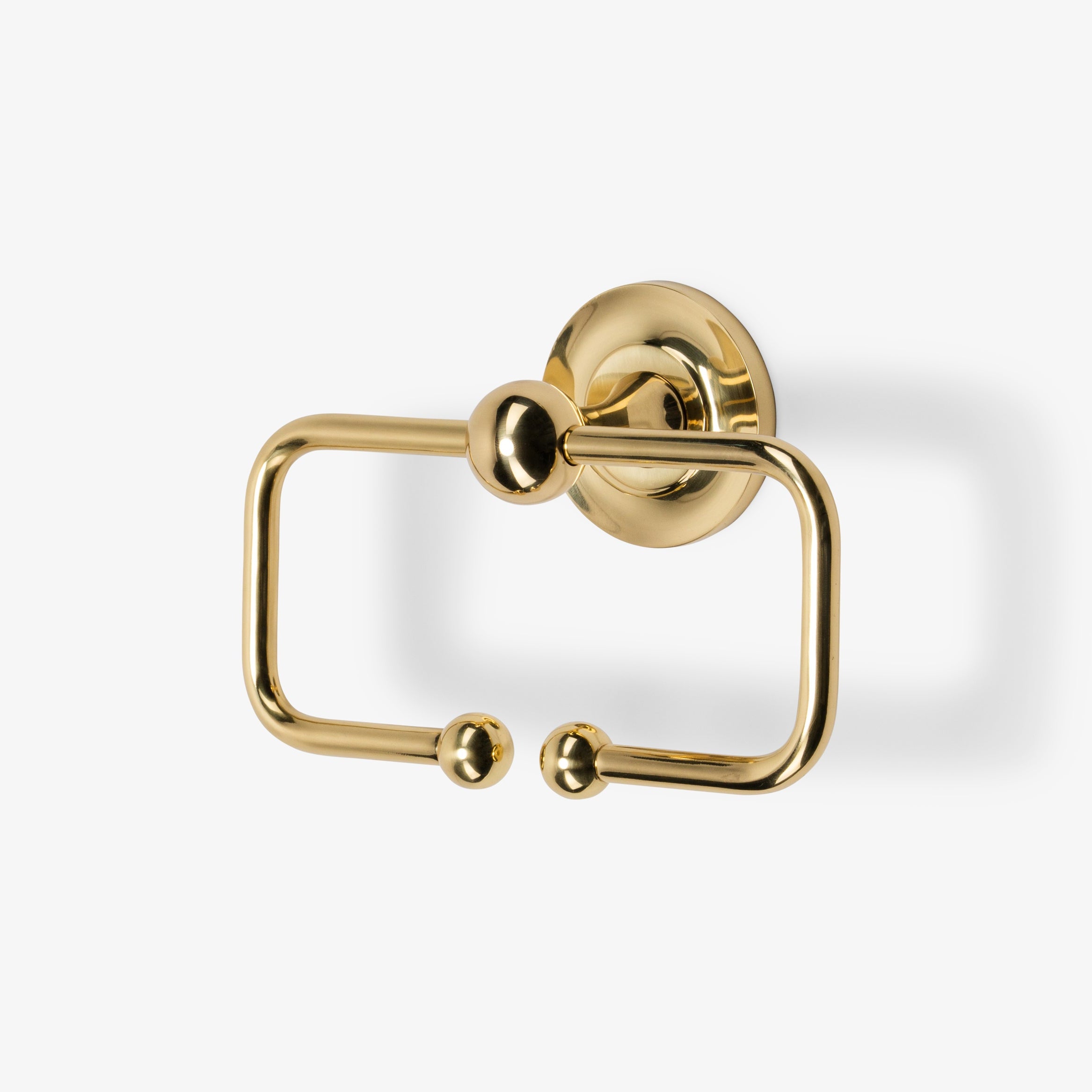 Cosmos Brass Double Arm Toilet Paper Holder - Polished Brass