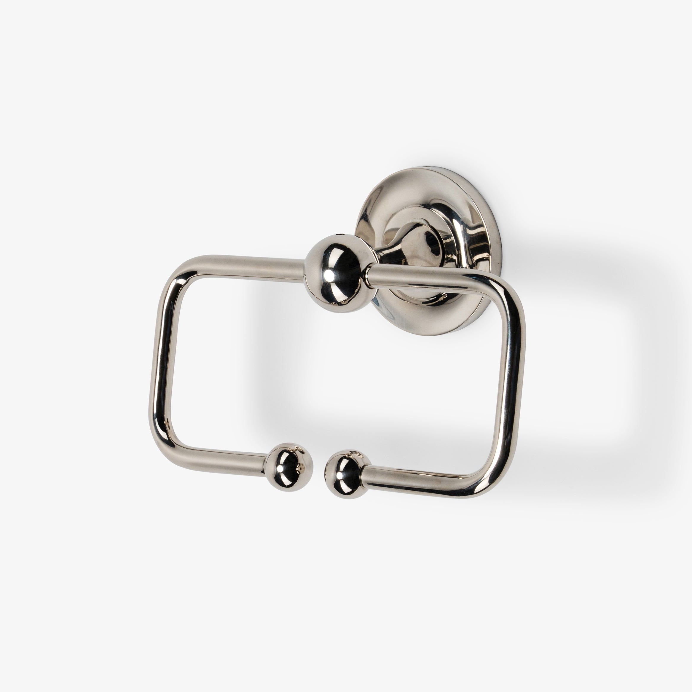 Cosmos Brass Double Arm Toilet Paper Holder - Polished Nickel