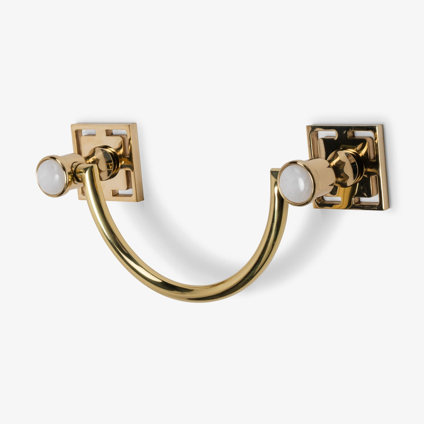 Benson Custom 10" Brass U-Shape Towel Bar - Polished Brass