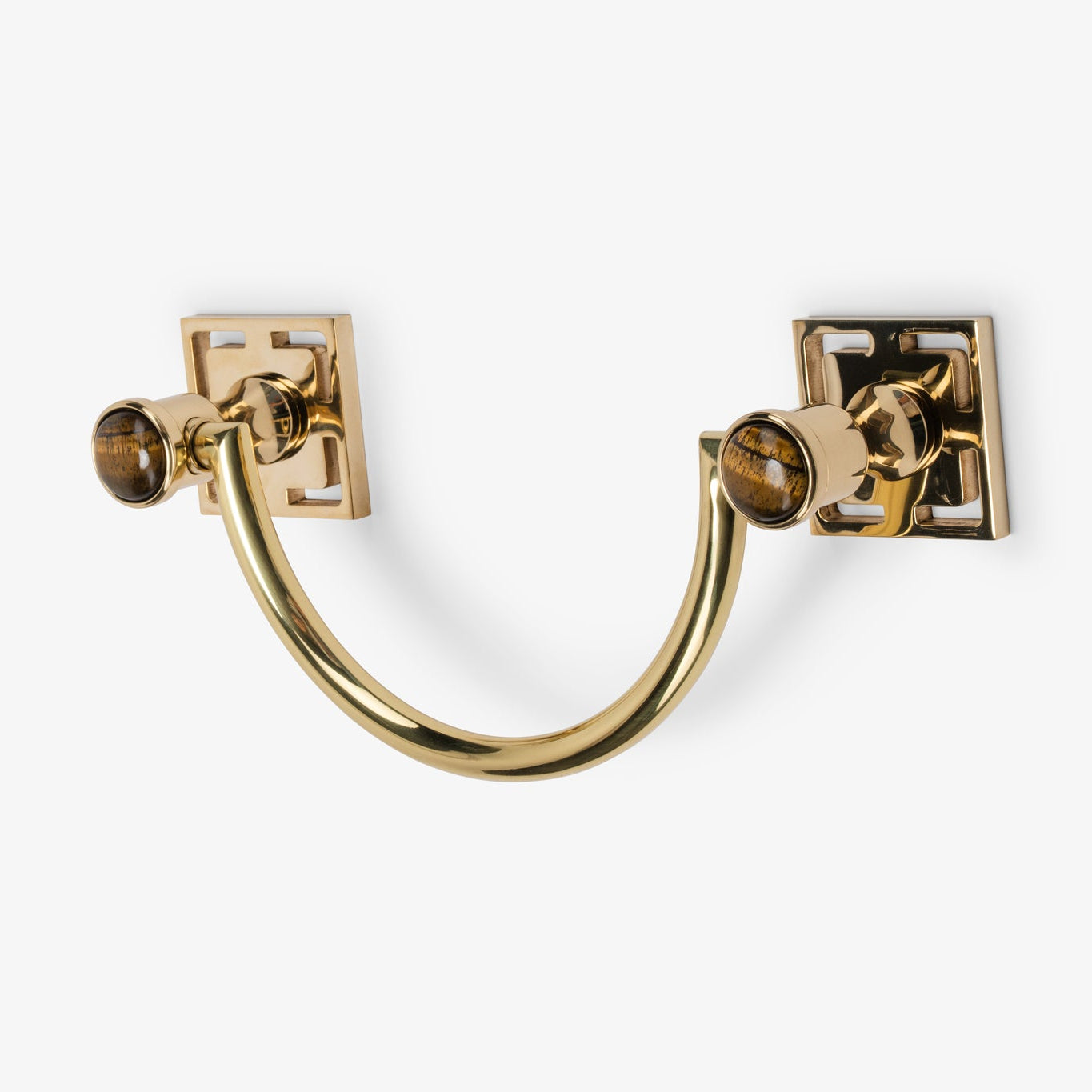 Benson Custom 10" Brass U-Shape Towel Bar - Polished Brass