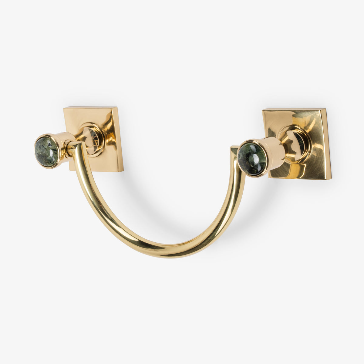 Astor Custom 10" Brass U-Shape Towel Bar - Polished Brass