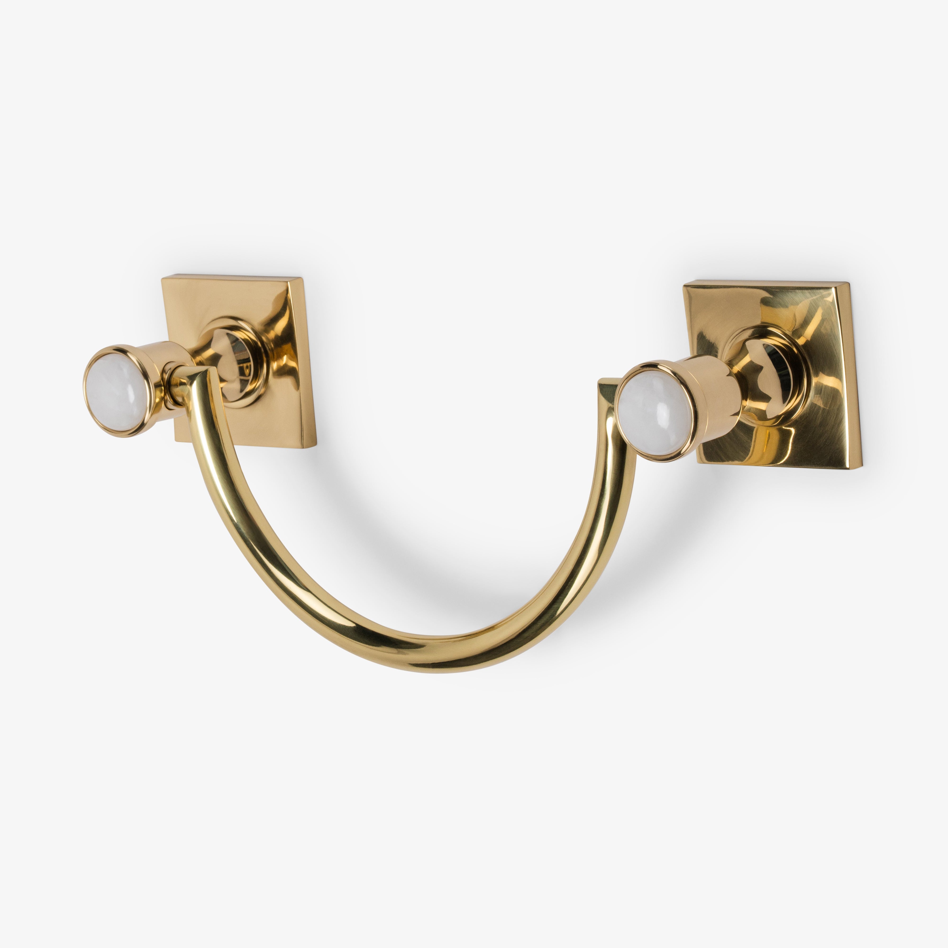 Astor Custom 10" Brass U-Shape Towel Bar - Polished Brass