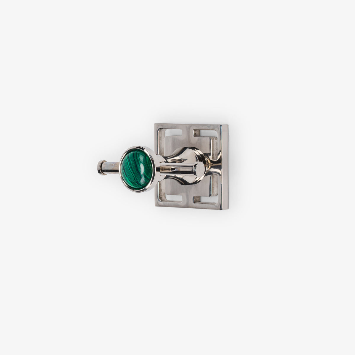 Benson Custom Brass Straight Double Hook - Polished Nickel