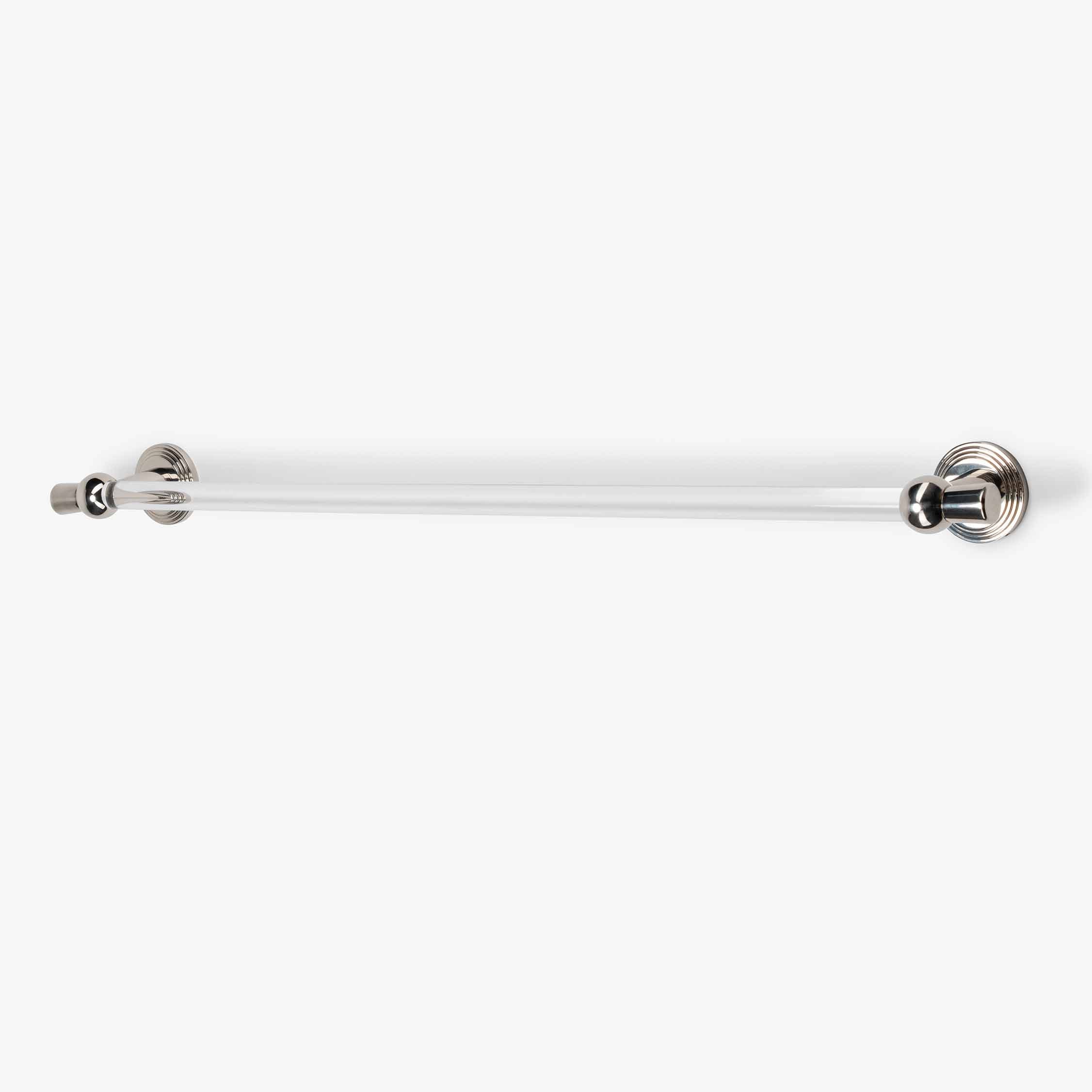 Laurel 24" Lucite Towel Bar - Polished Nickel