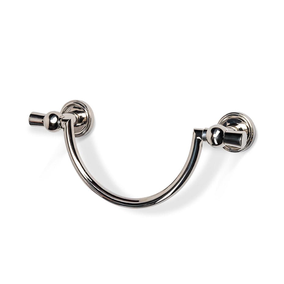 Alden 10" Brass U - Shape Towel Bar - Polished Nickel
