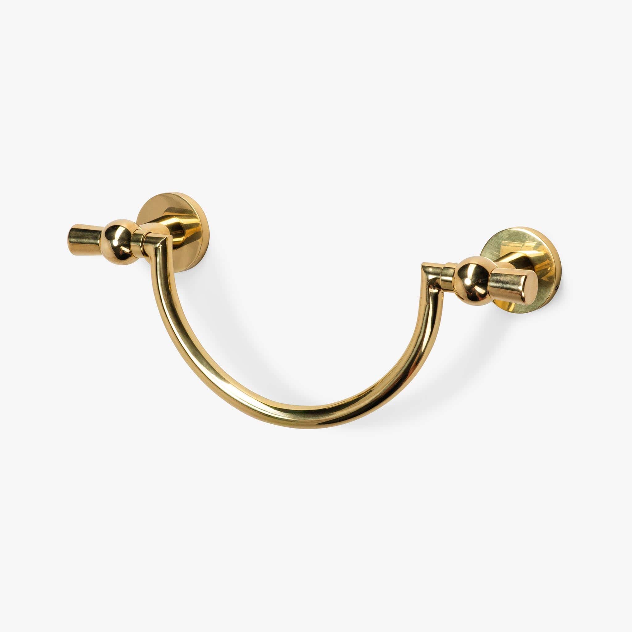 Addison 10" Brass U - Shape Towel Bar - Unlacquered Brass