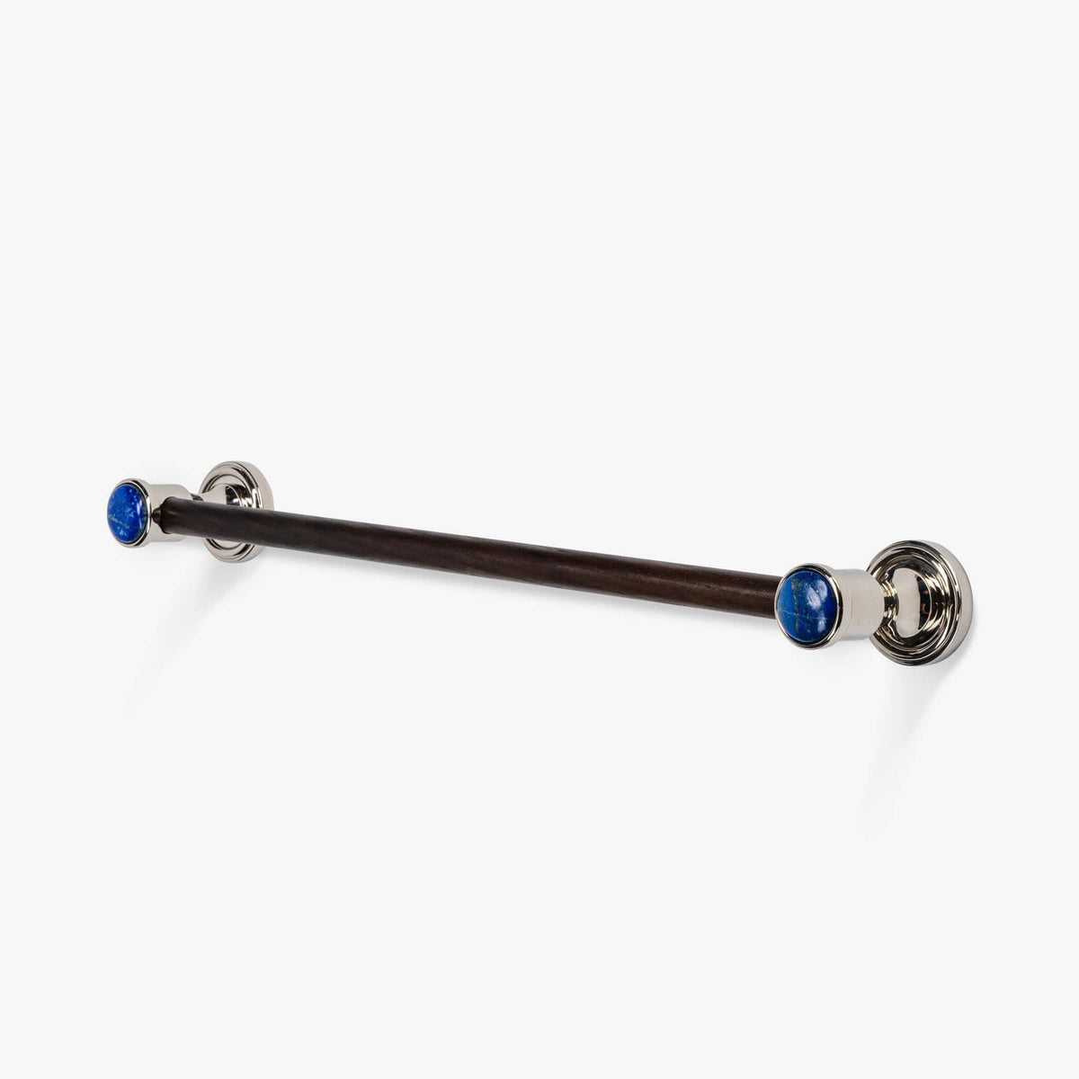 Lane Wood Towel Bar - Polished Nickel