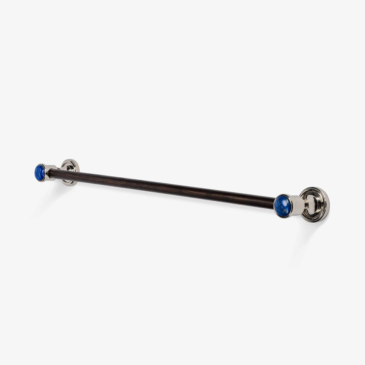 Lane Wood Towel Bar - Polished Nickel