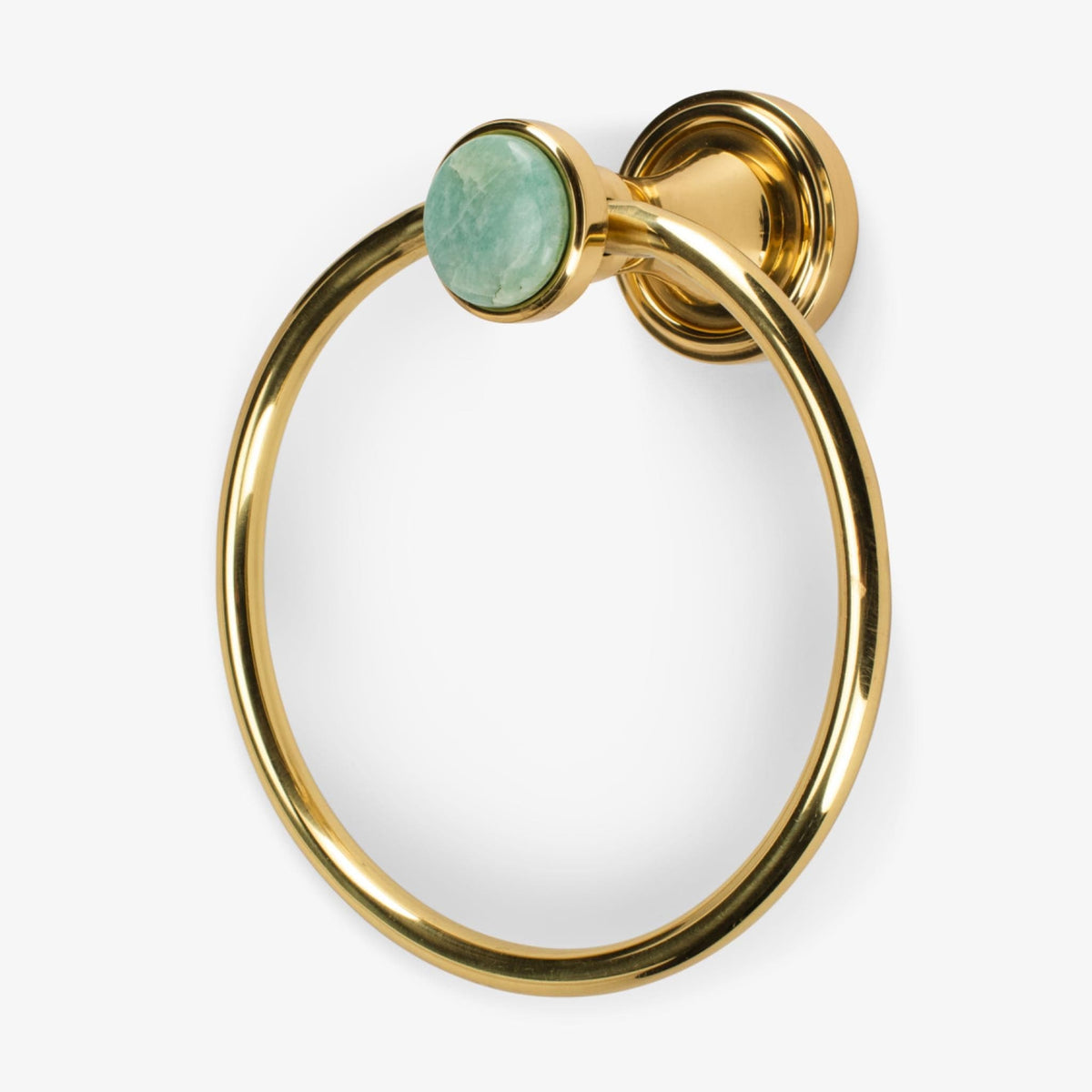 Lane Custom 7" Brass Towel Ring - Polished Brass