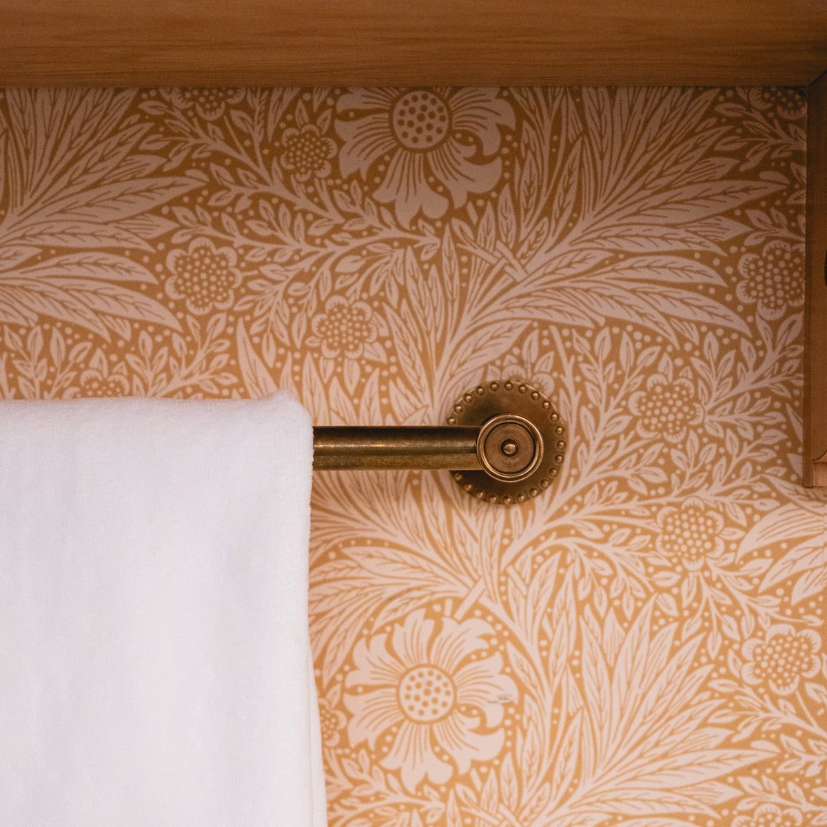 Amelia Brass Towel Bar - Burnished Brass
