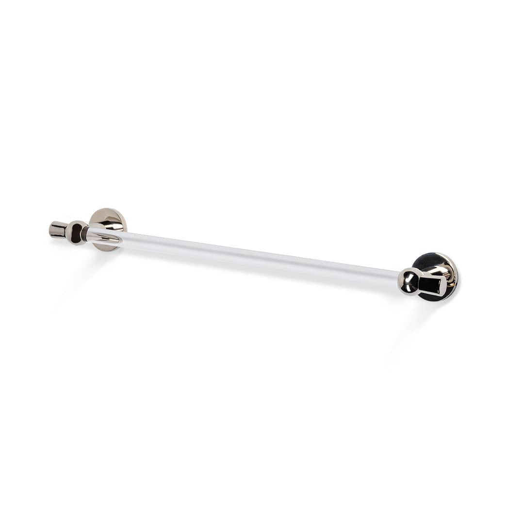 Addison Lucite Towel Bar - Polished Nickel#Size_18" c-c