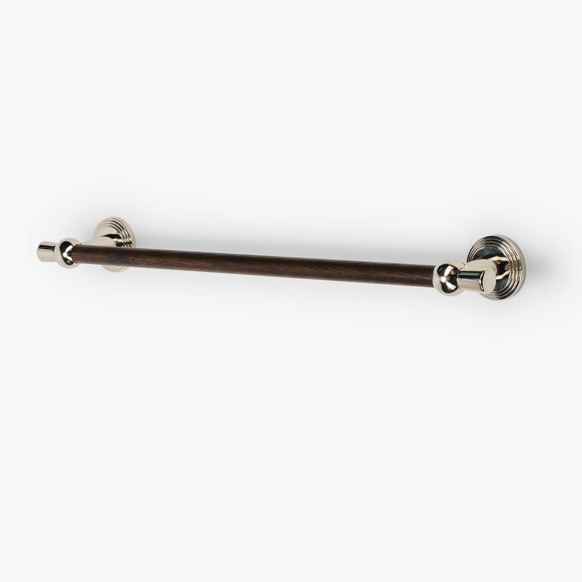 Laurel 18" Wood Towel Bar- Polished Nickel