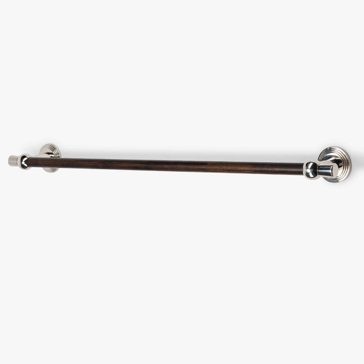 Laurel 24" Wood Towel Bar- Polished Nickel