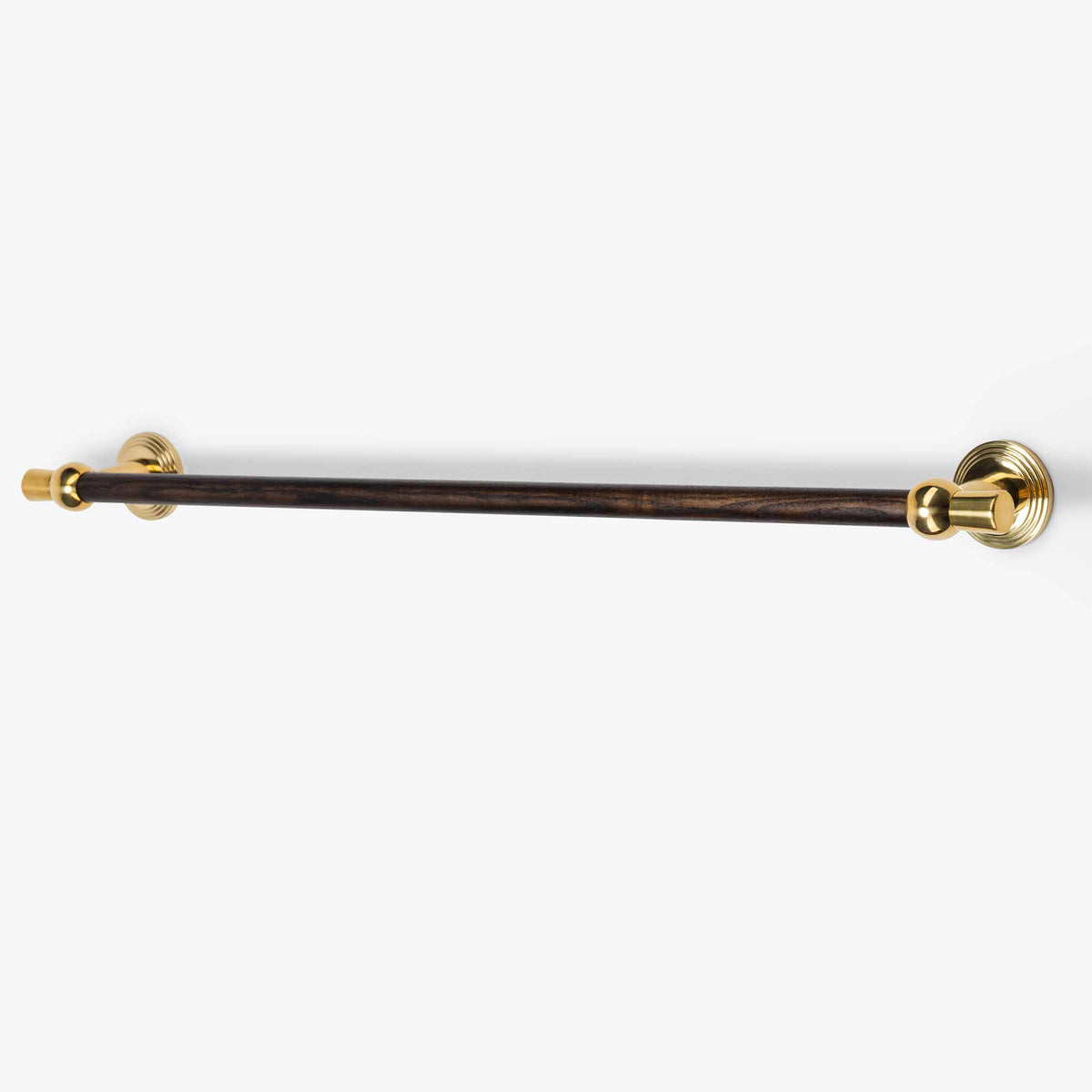 Laurel 24" Wood Towel Bar- Polished Nickel