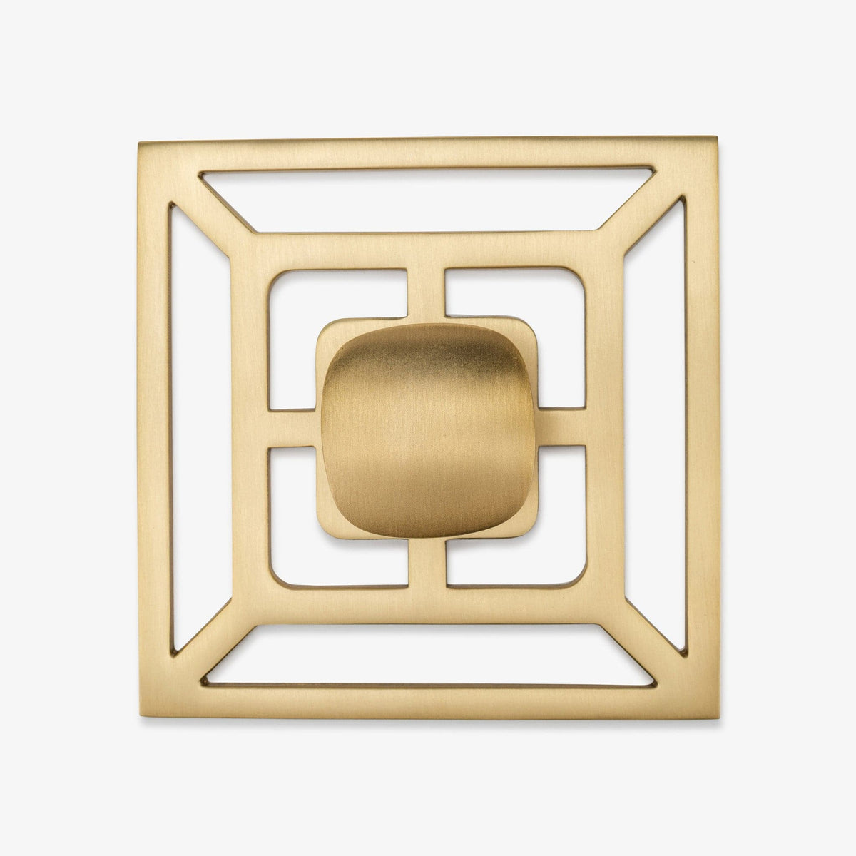 Benson 1.75" Solid Brass Knob w/ Benson 5" Backplate
