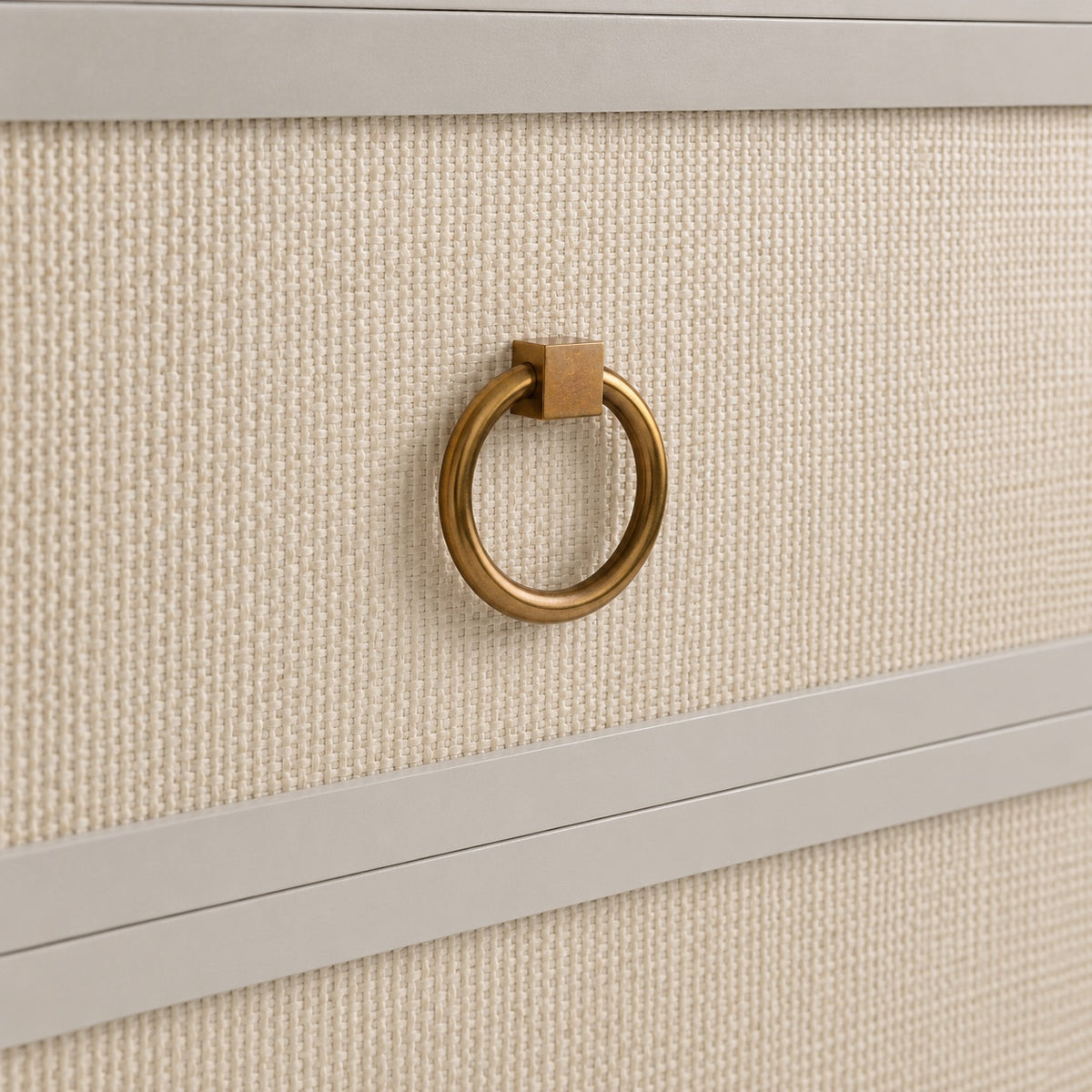 Porter Solid Brass Ring Pull - Burnished Brass