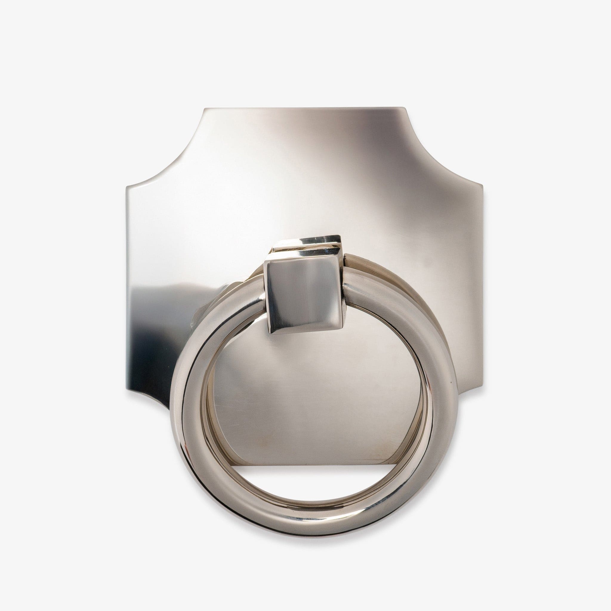 Porter Solid Brass Ring Pull w/ Bossard 3.70" Backplate