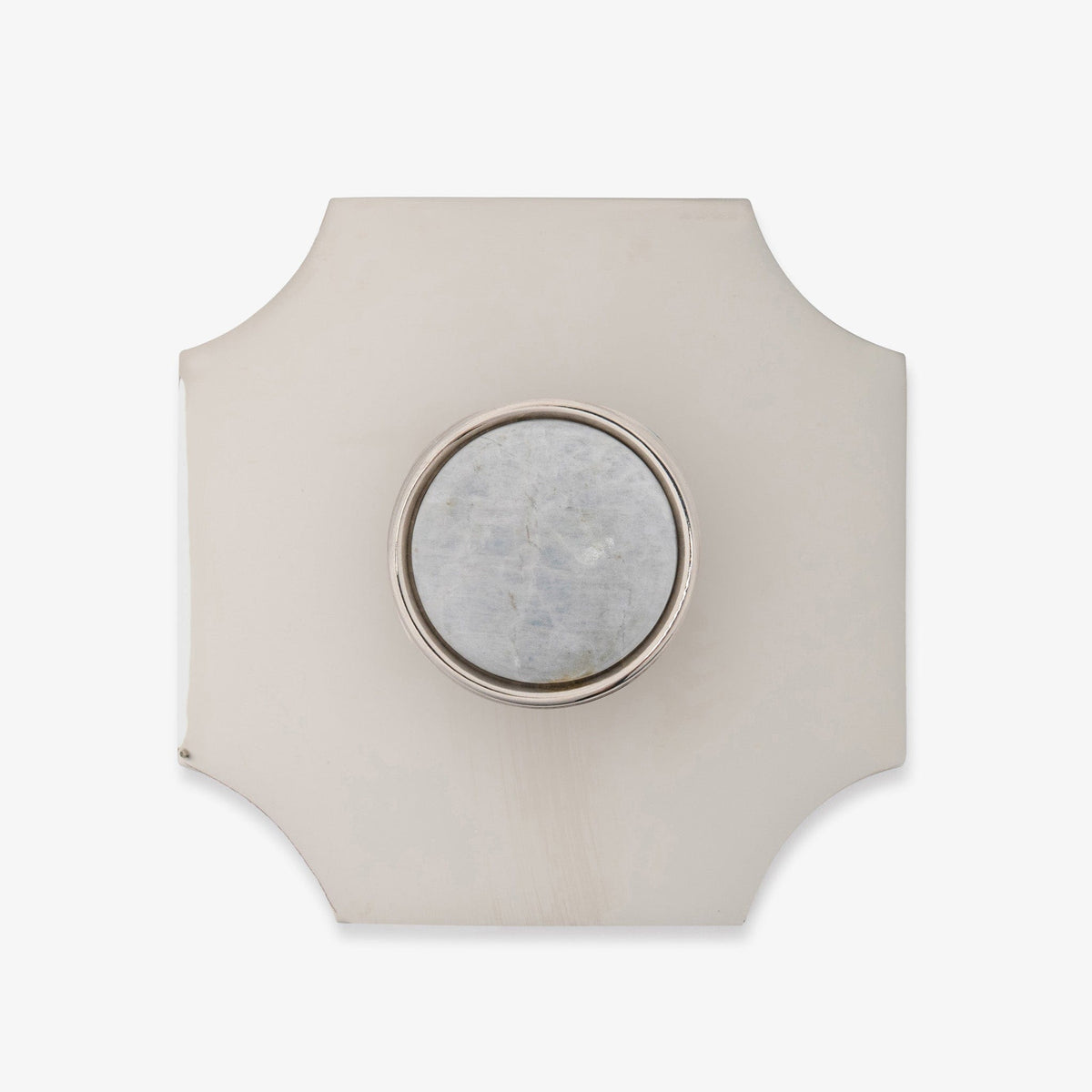 Lane 1.40" Custom Knob w/ Bossard 3.70" Backplate - Polished Nickel