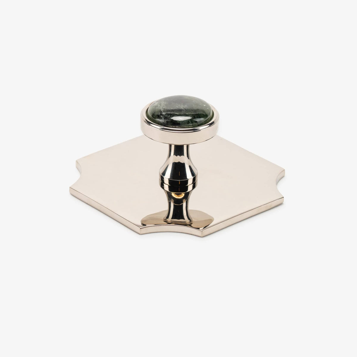 Lane 1.40" Custom Knob w/ Bossard 3.70" Backplate - Polished Nickel