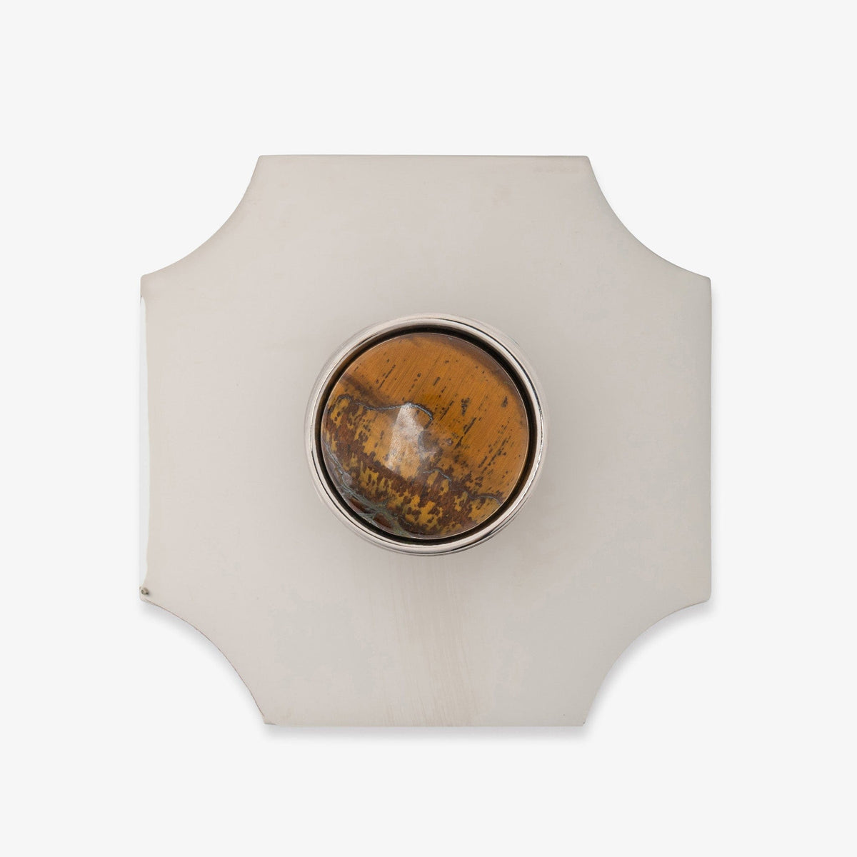 Lane 1.40" Custom Knob w/ Bossard 3.70" Backplate - Polished Nickel
