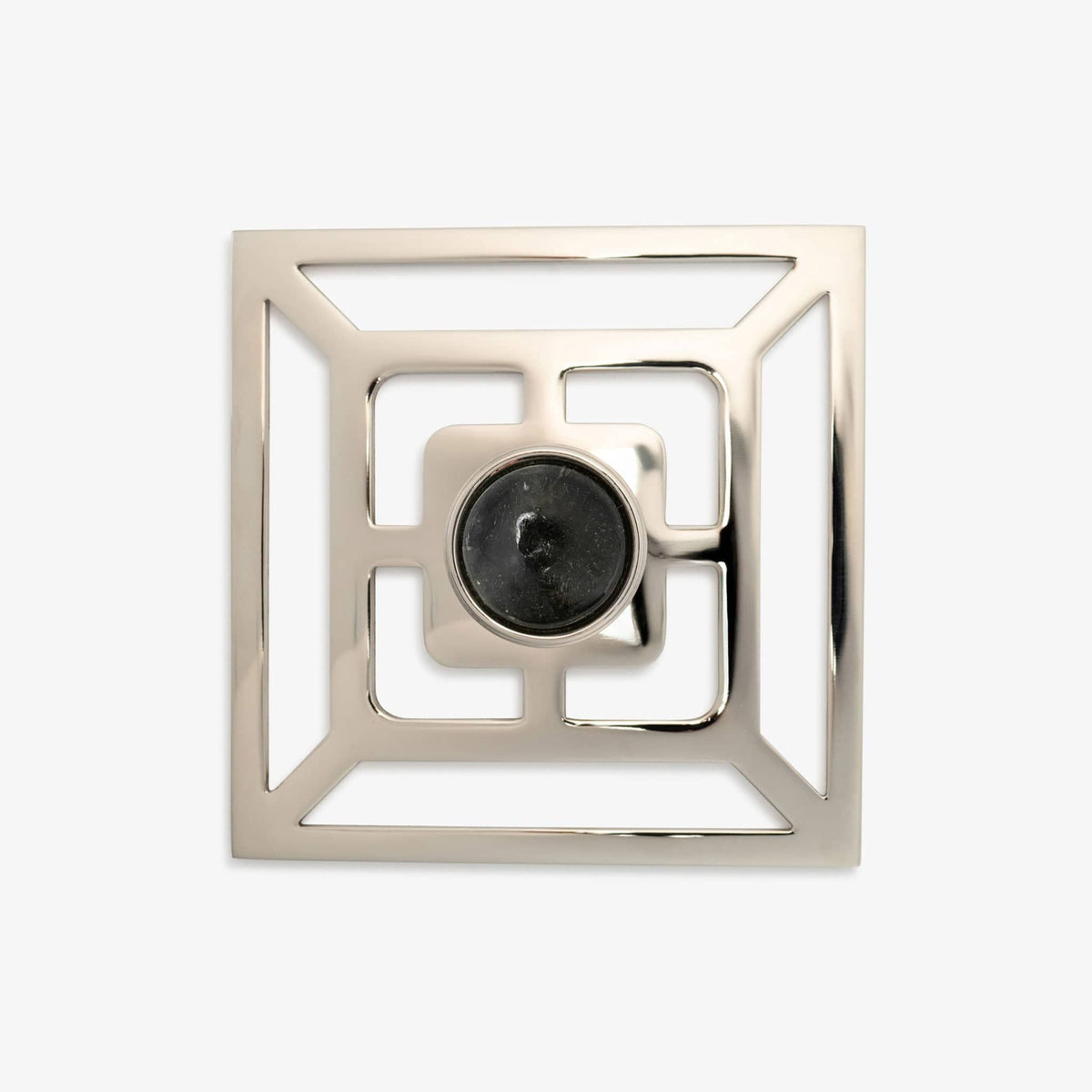 Lane 1.40" Custom Knob w/ Benson 5" Backplate - Polished Nickel