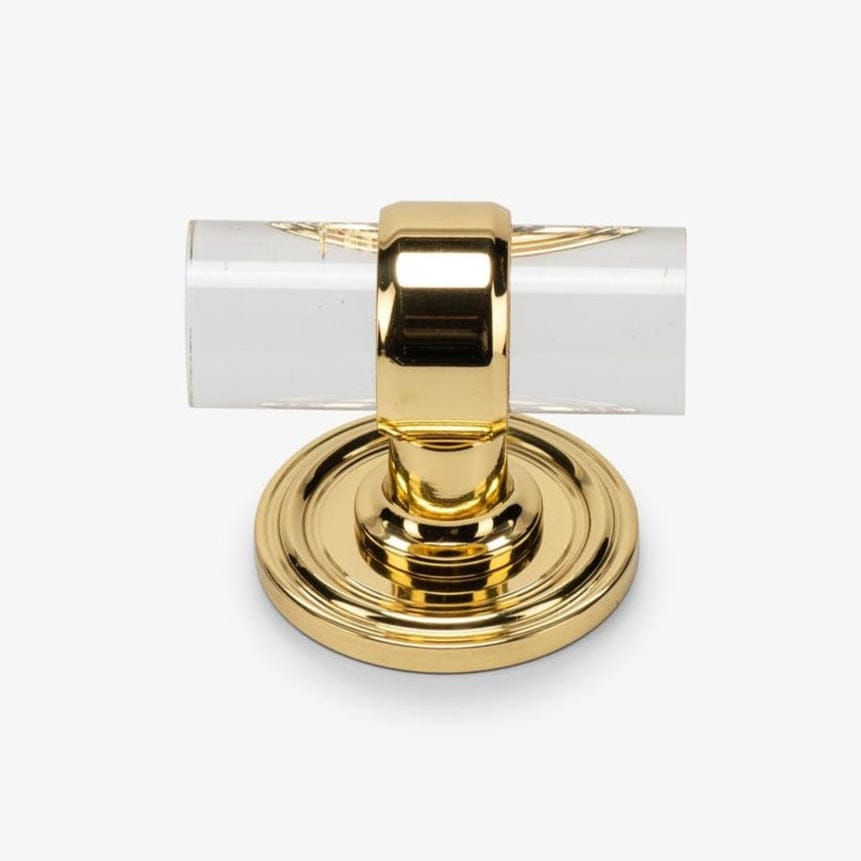 Glasgow 2" T Bar Pull - Polished Brass