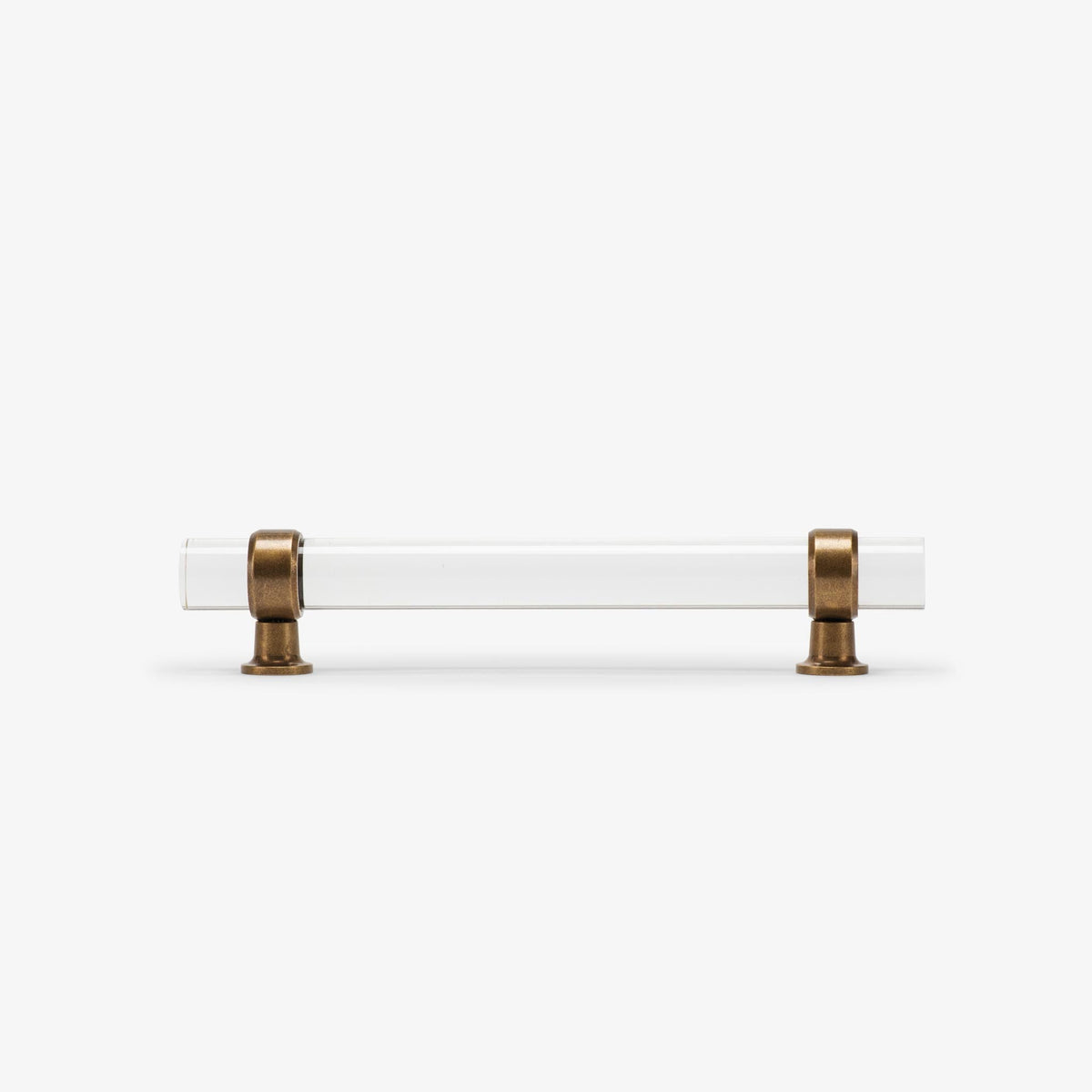 Glasgow Lucite Bar Pull - Burnished Brass