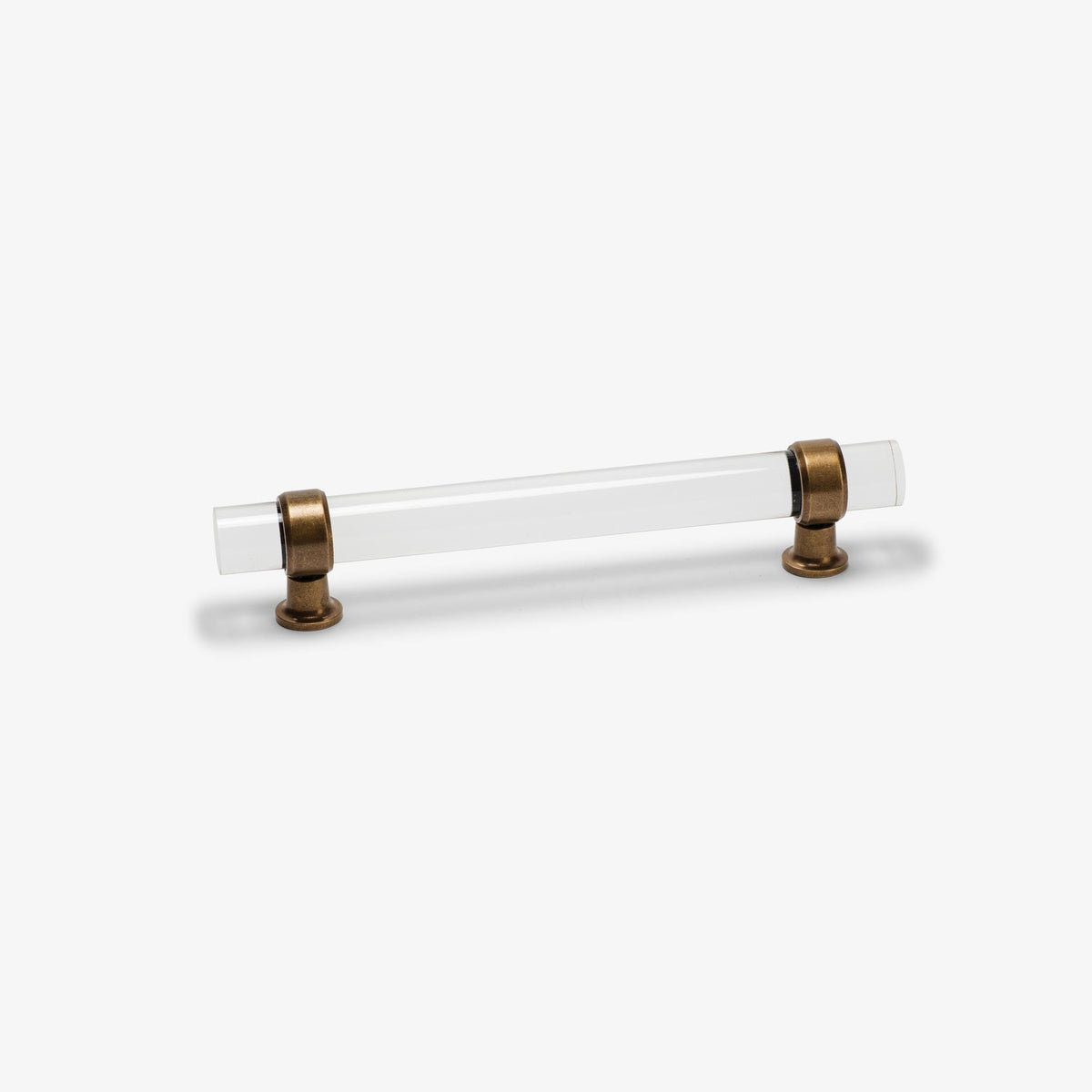 Glasgow Lucite Bar Pull - Burnished Brass