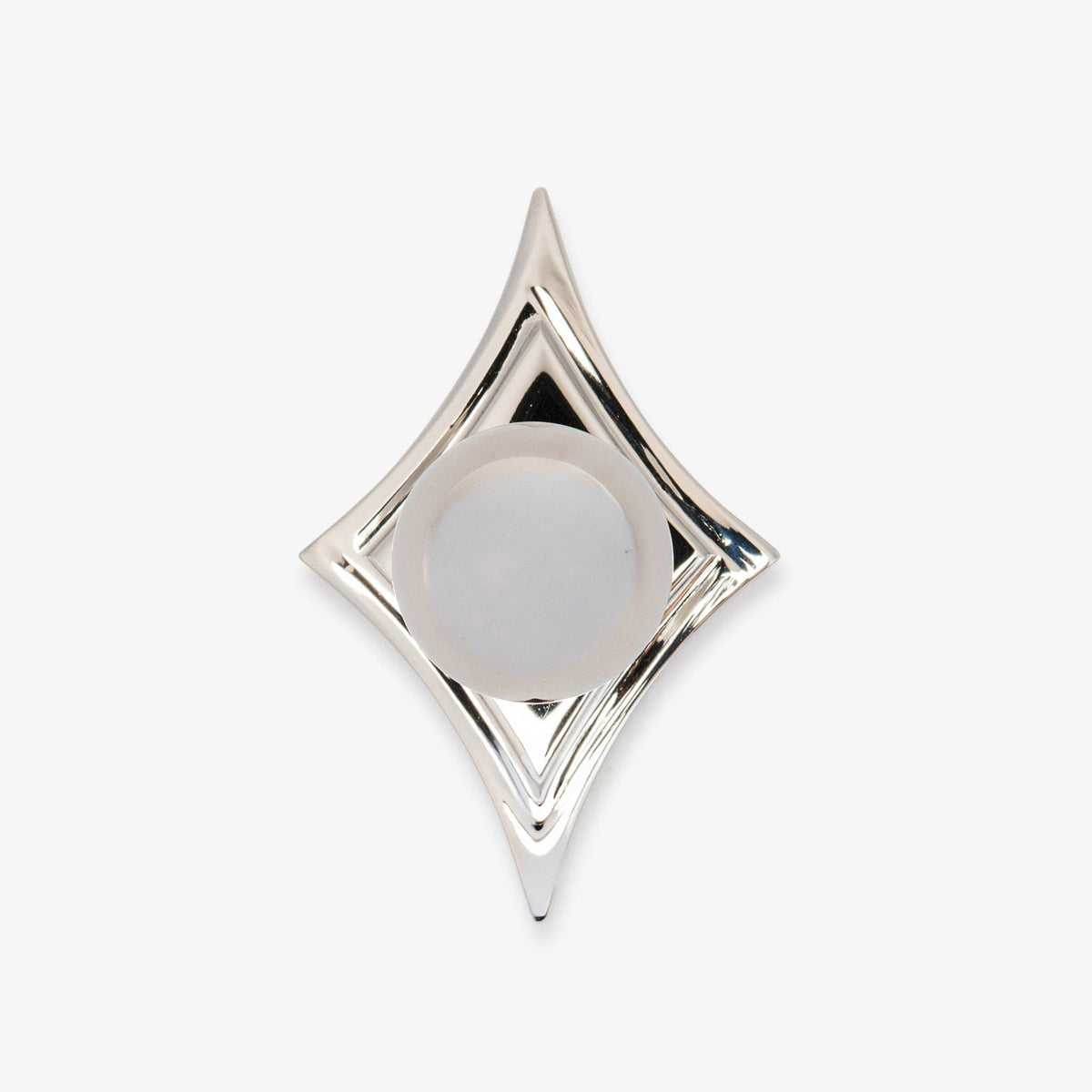 Cosmos 1" Knob w/ Asteroid Backplate - Polished Nickel