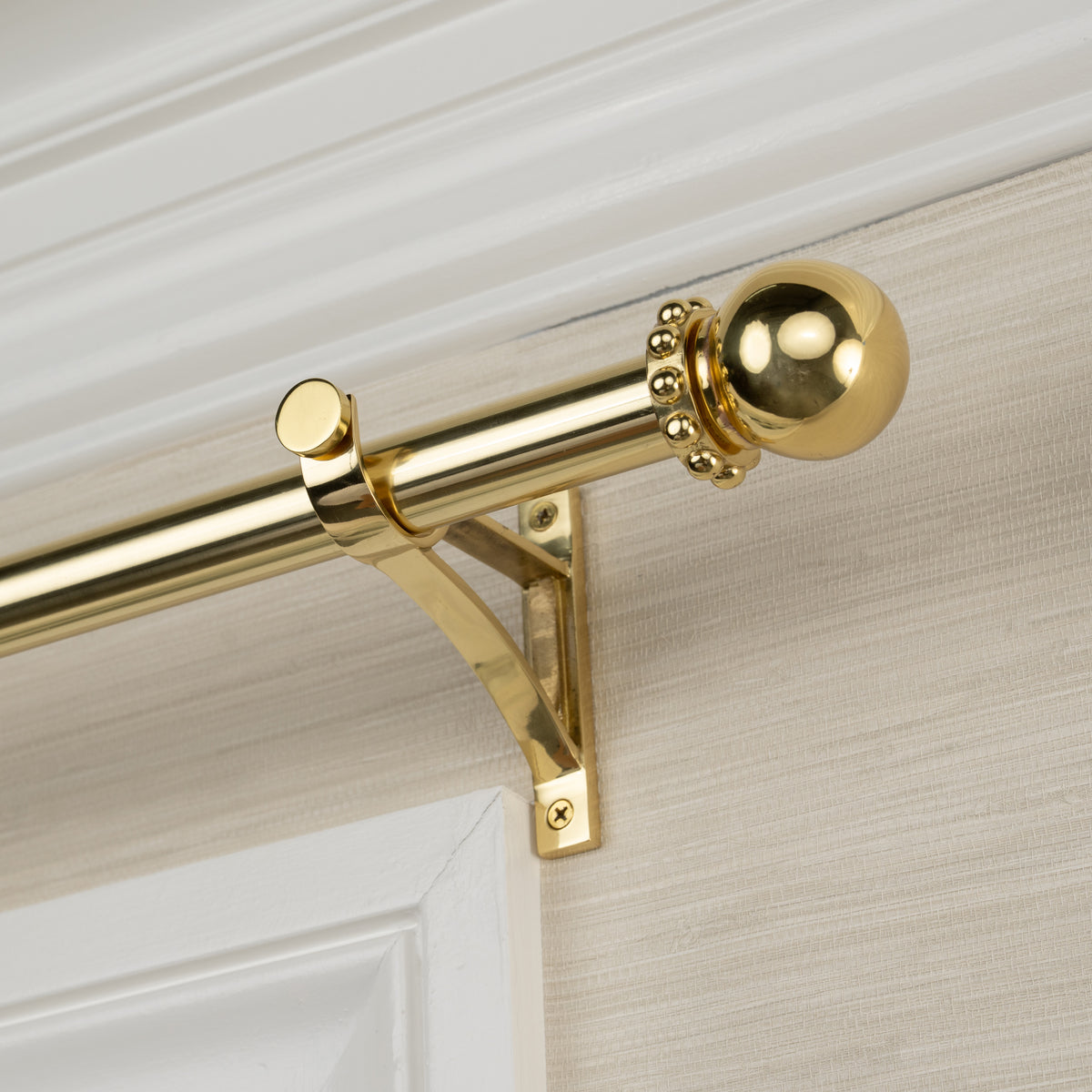 Paloma Finial Set – Polished Brass#Size_1.75"#Fits Rod Diameter_1"