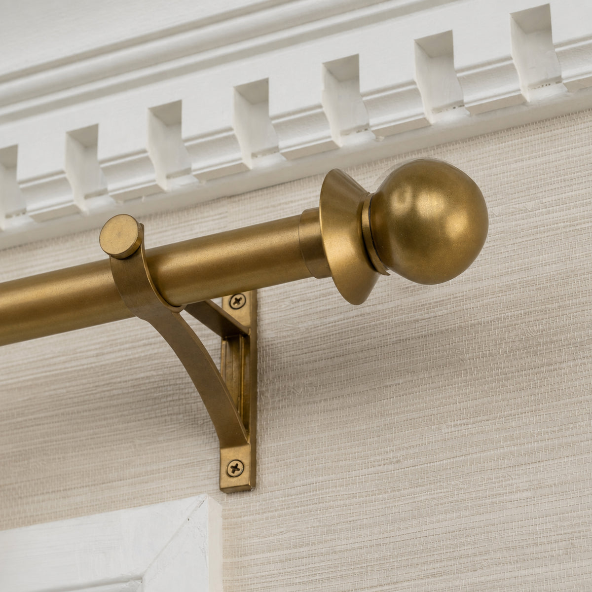 Blair Finial Set – Burnished Brass