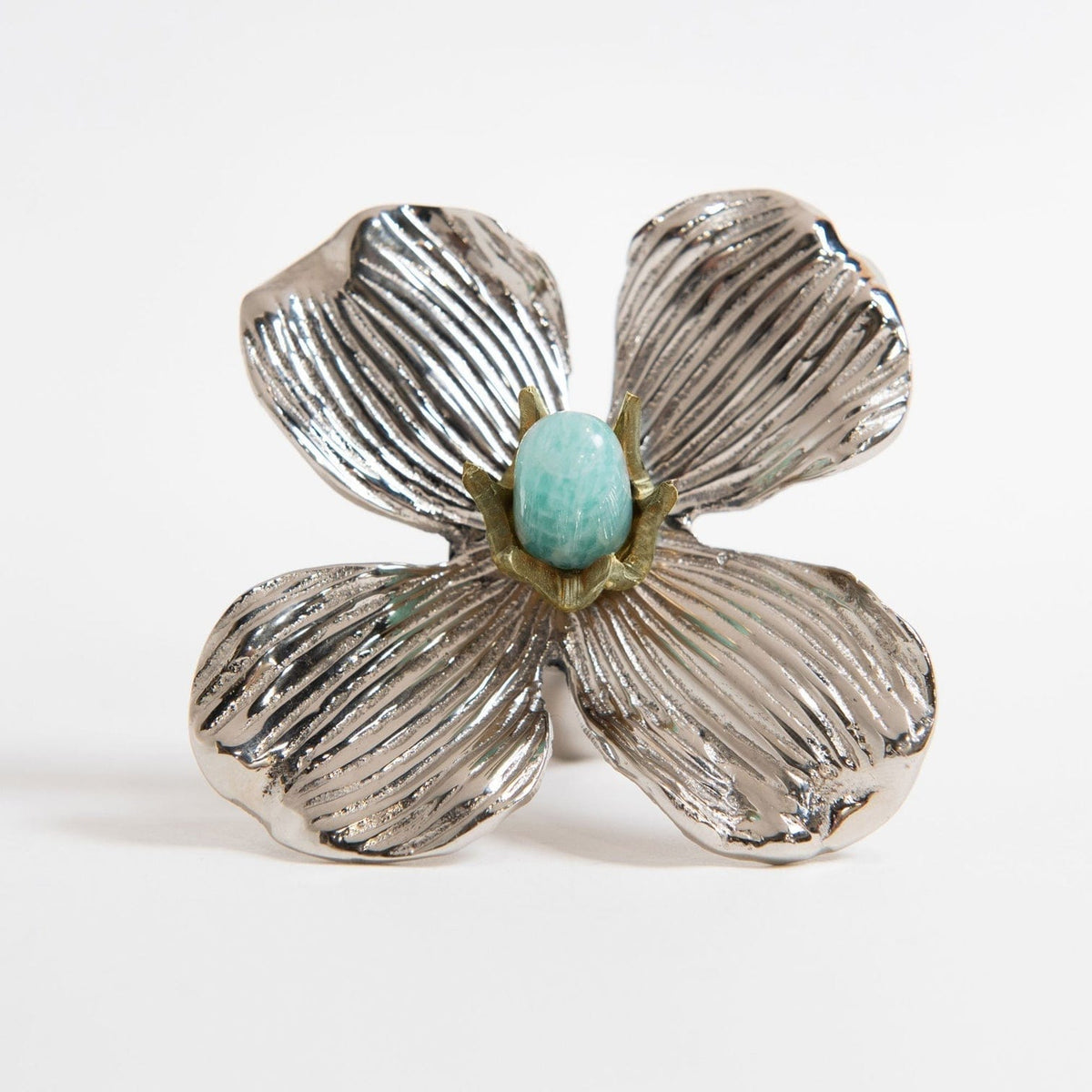 Dogwood Custom Knob - Polished Nickel