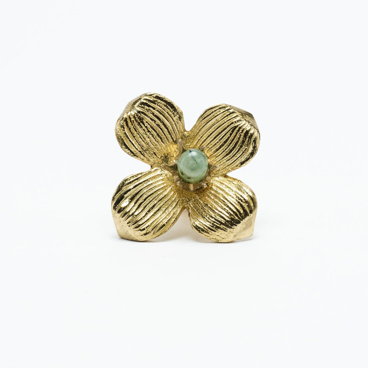 Dogwood Custom Knob - Polished Brass
